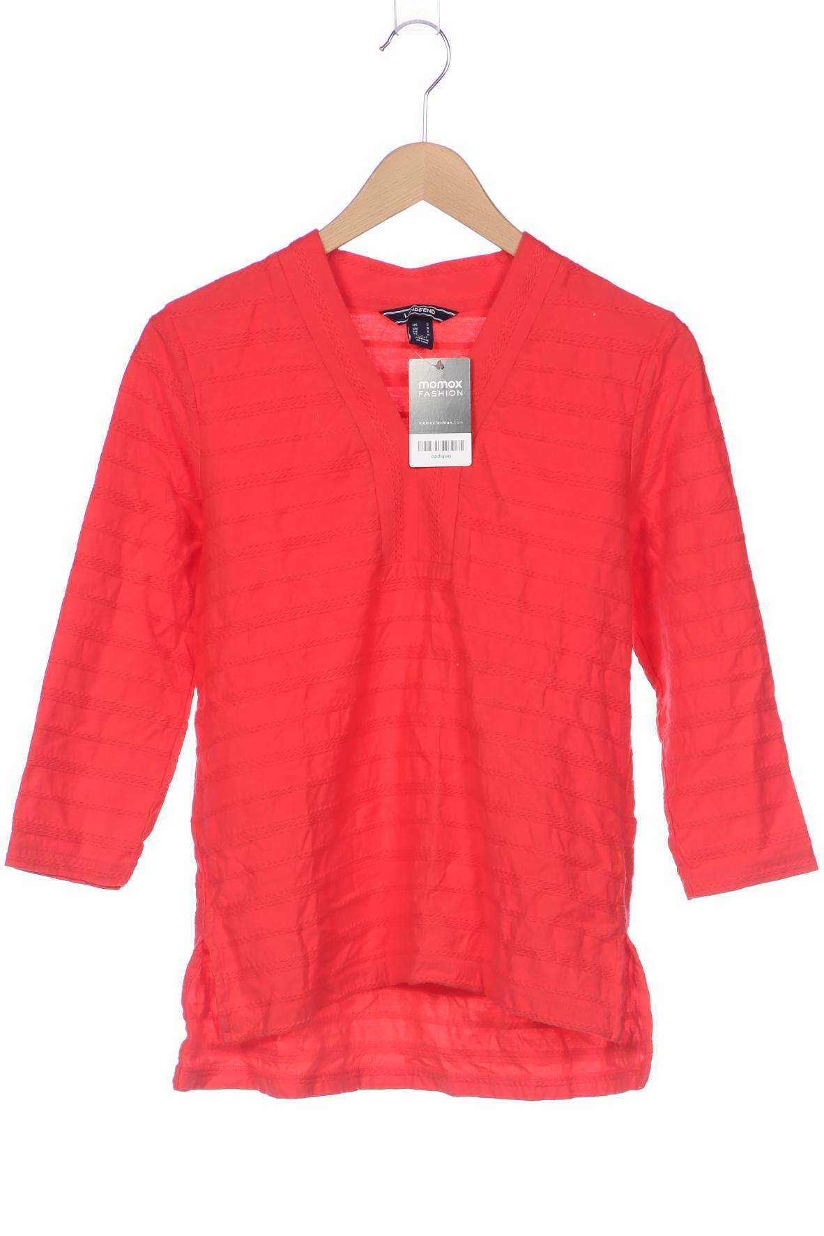 

Lands End Damen Langarmshirt, rot, Gr. 36