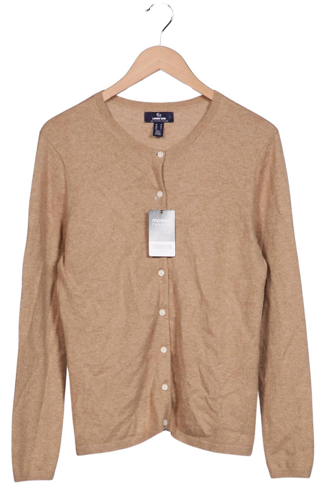 

Lands End Damen Strickjacke, beige, Gr. 38