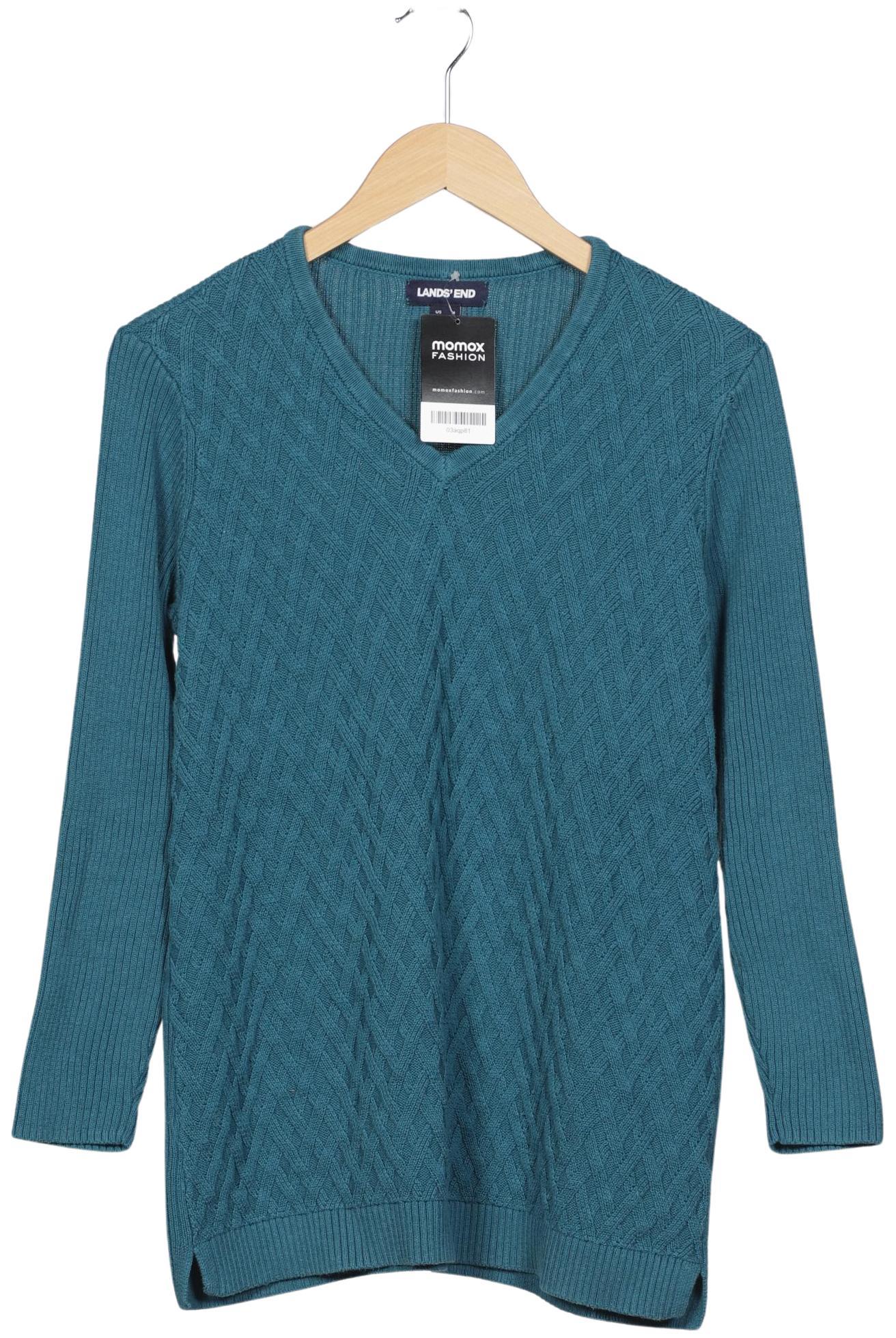 

Lands End Damen Pullover, türkis, Gr. 38