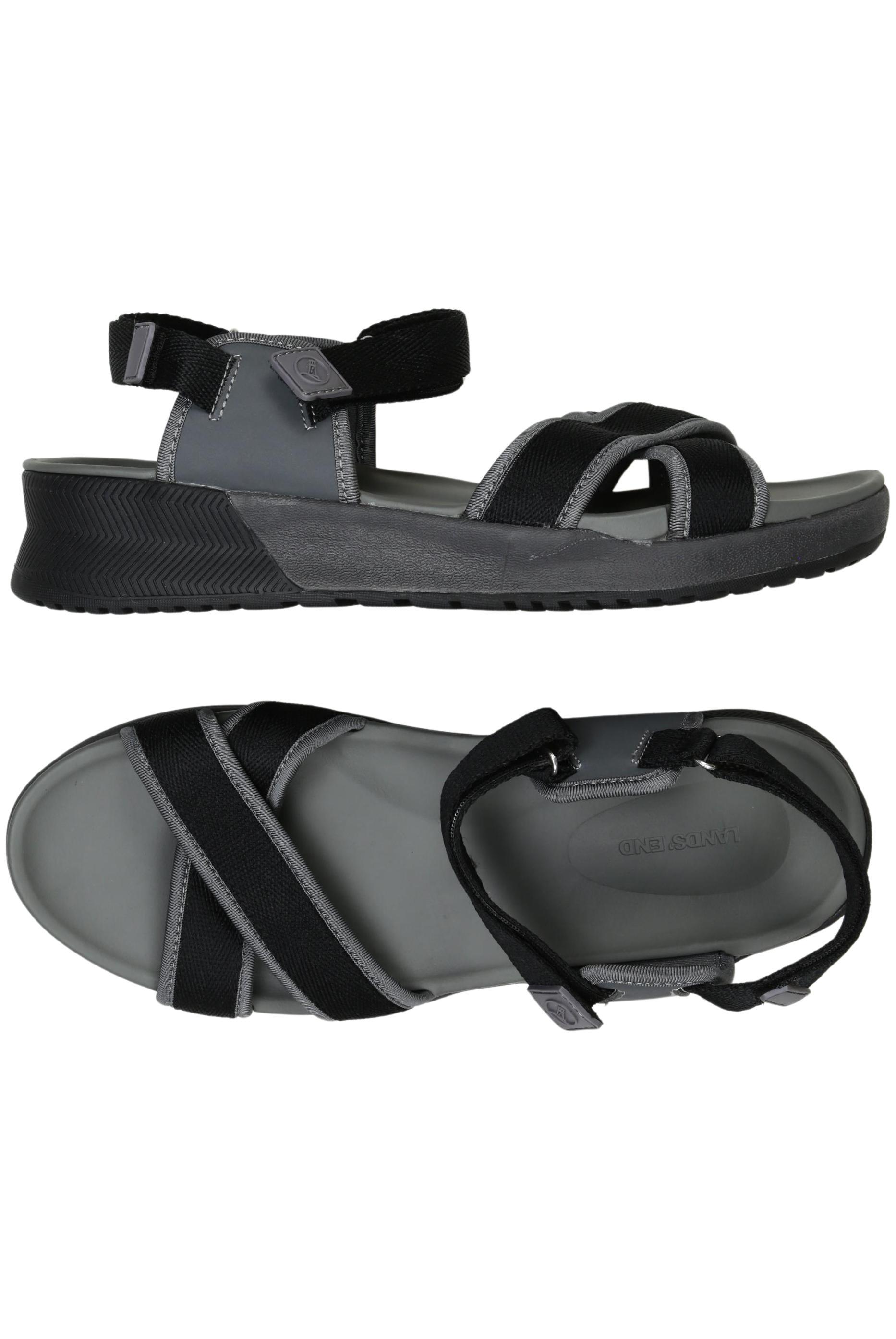 

Lands End Damen Sandale, grau, Gr. 42.5