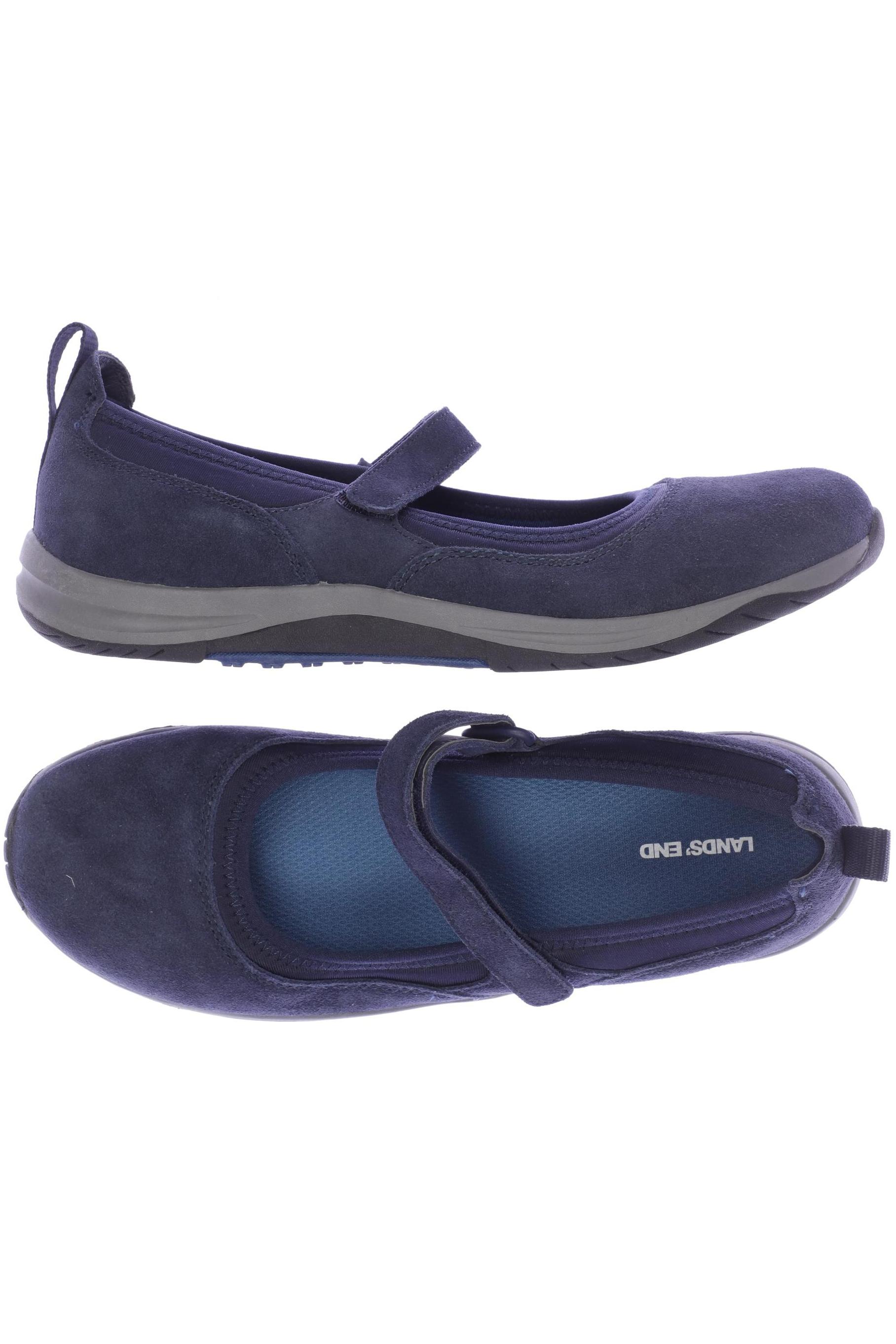 

Lands End Damen Ballerinas, marineblau, Gr. 40