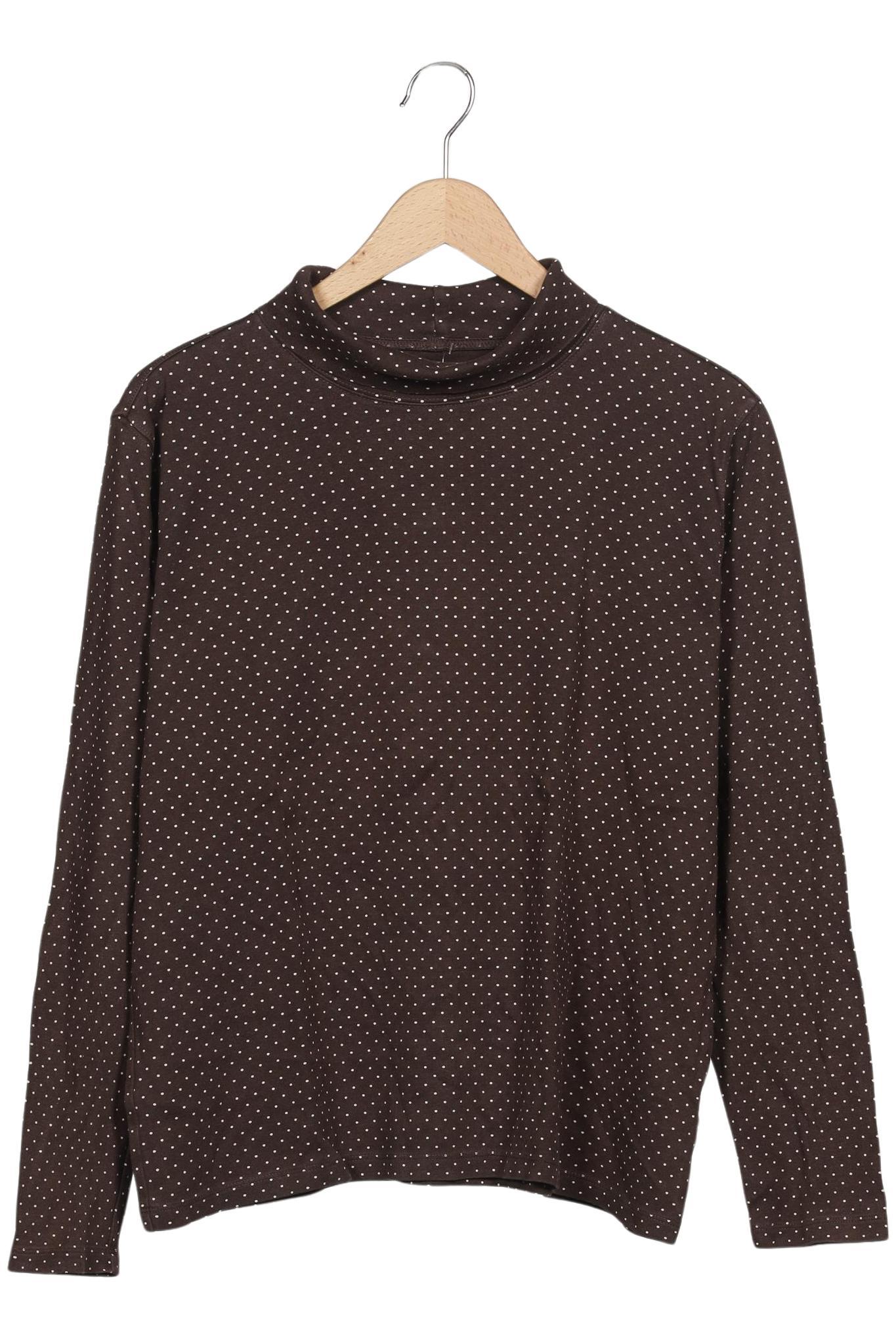 

Lands End Damen Langarmshirt, braun, Gr. 38