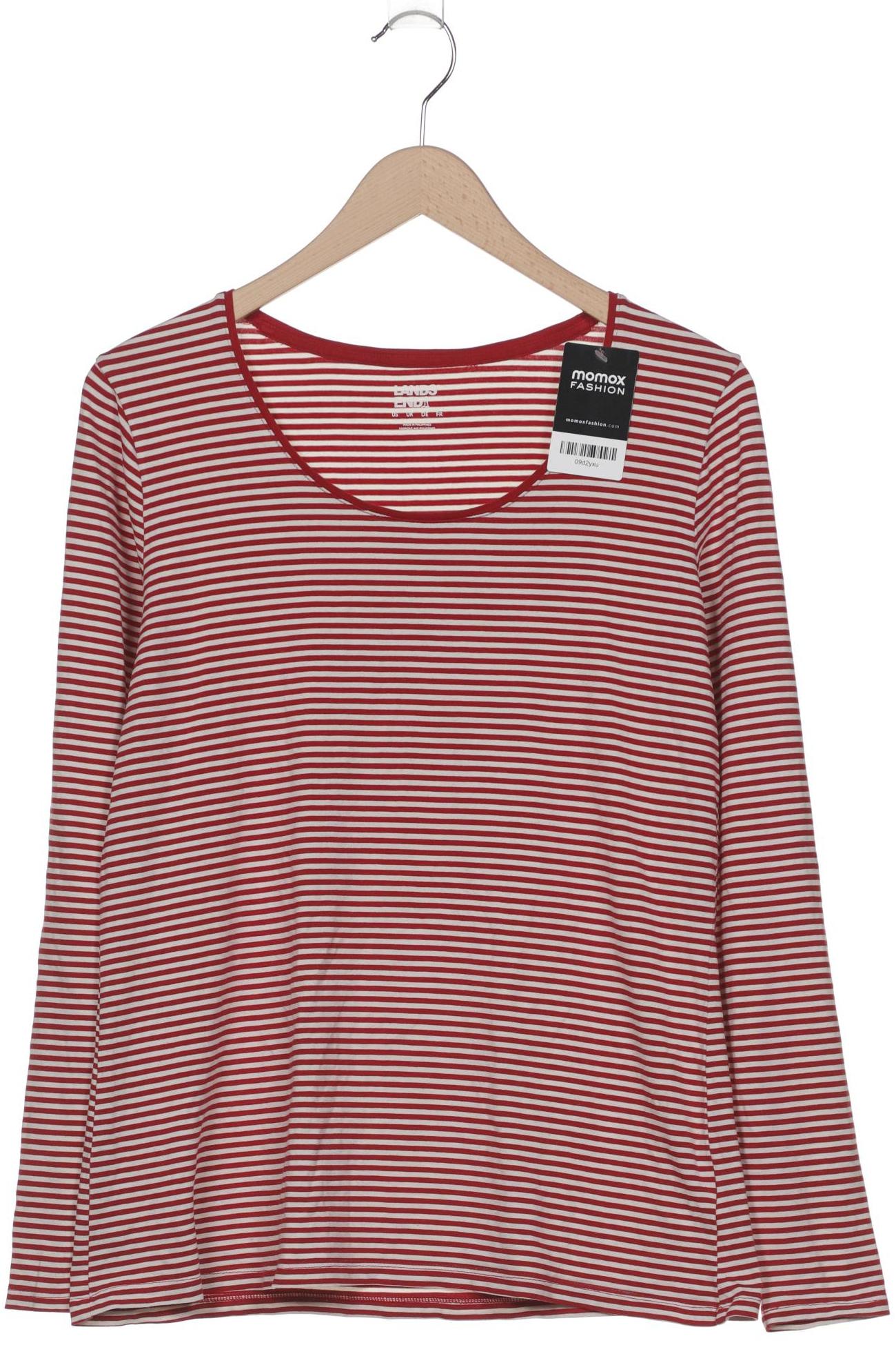 

Lands End Damen Langarmshirt, rot, Gr. 42