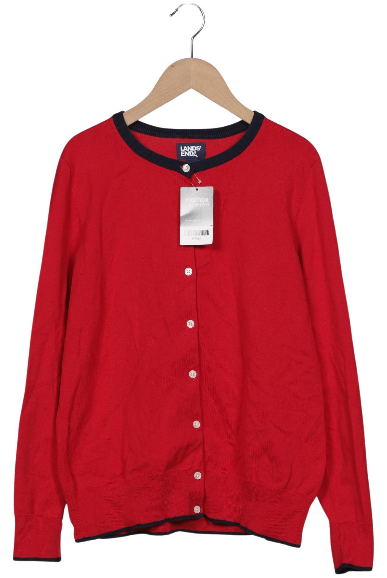 

Lands End Damen Strickjacke, rot, Gr. 38