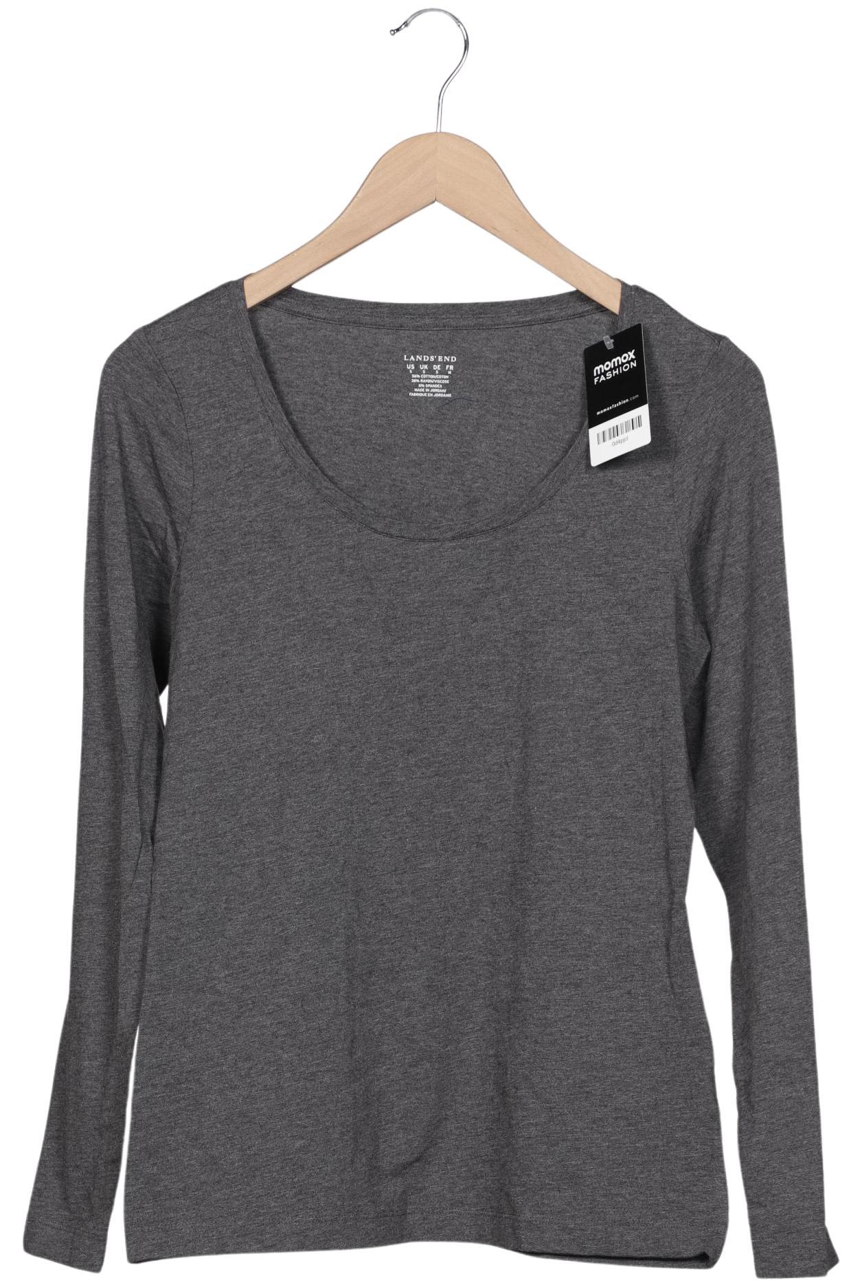

Lands End Damen Langarmshirt, grau, Gr. 36