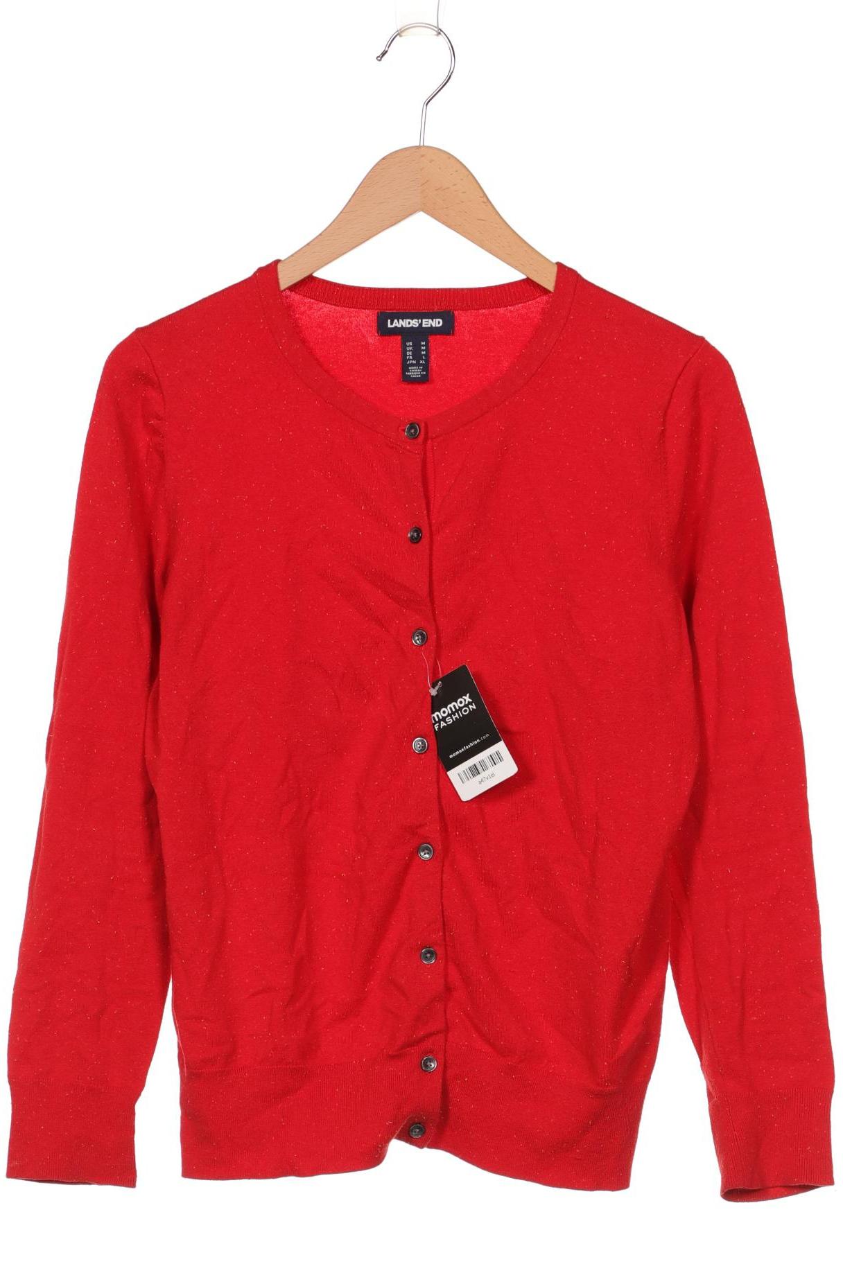 

Lands End Damen Strickjacke, rot