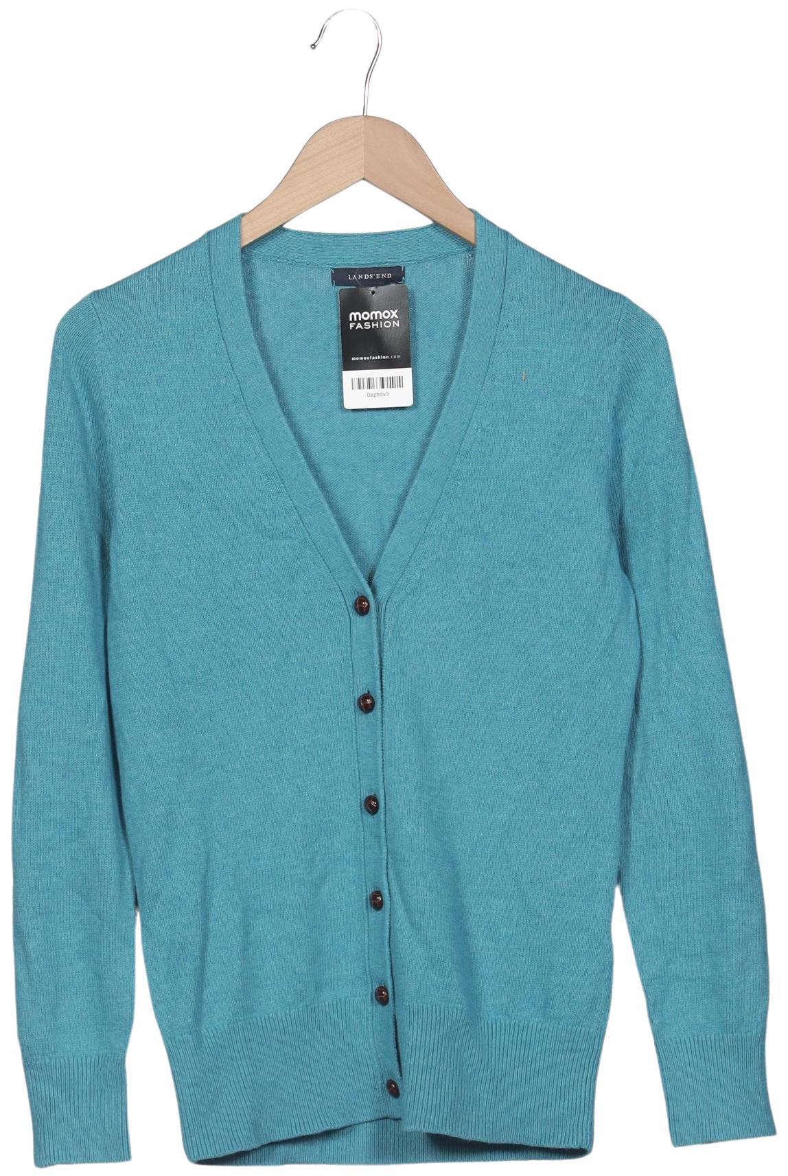 

Lands End Damen Strickjacke, türkis, Gr. 34