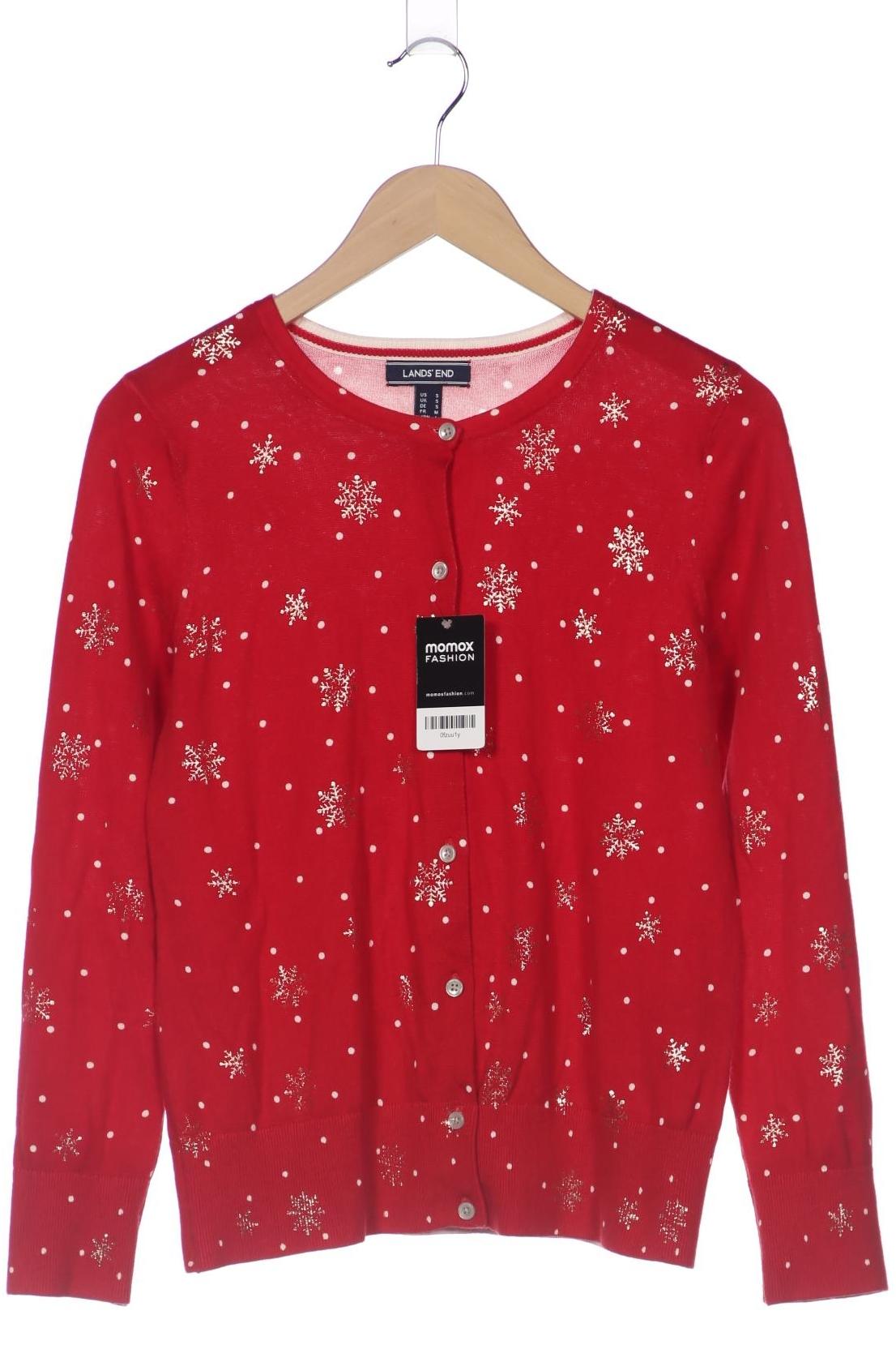 

Lands End Damen Strickjacke, rot, Gr. 36