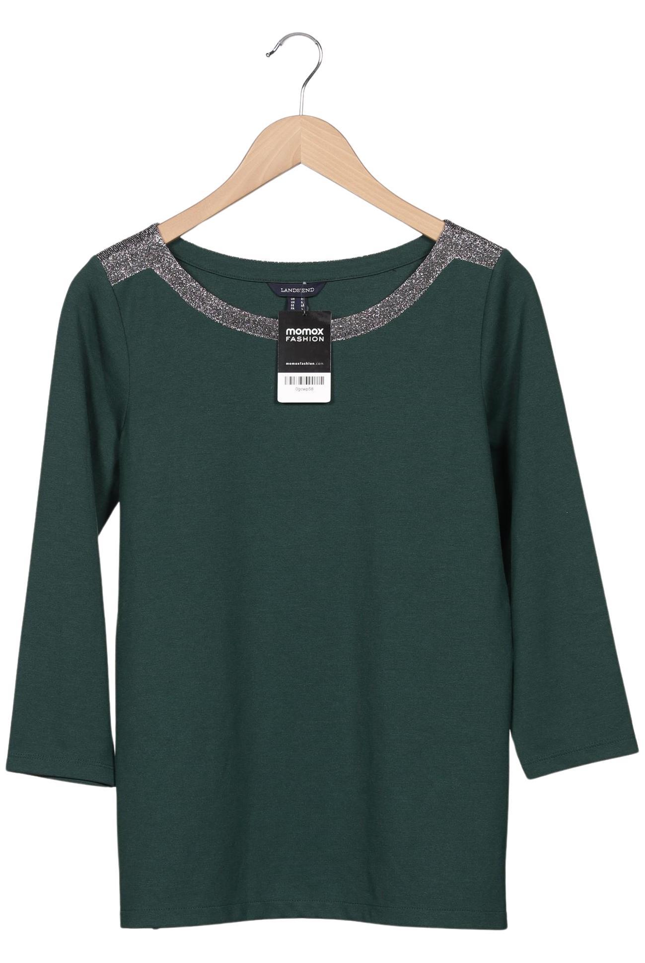 

Lands End Damen Langarmshirt, grün, Gr. 38