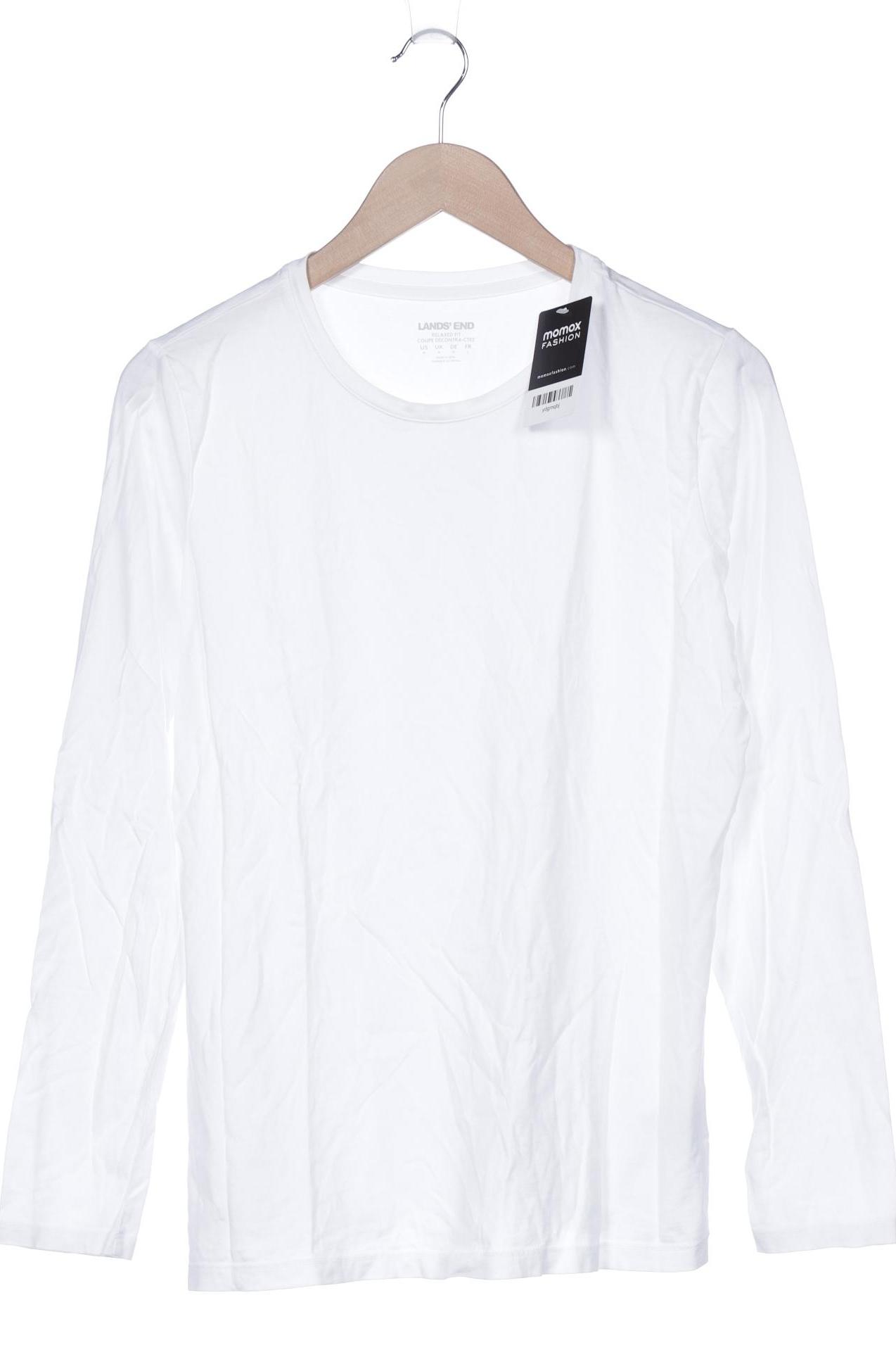 

Lands End Damen Langarmshirt, weiß, Gr. 38