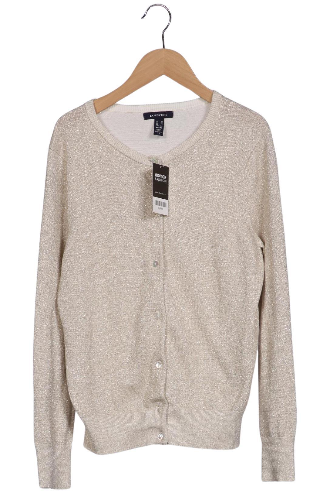 

Lands End Damen Strickjacke, beige, Gr. 38