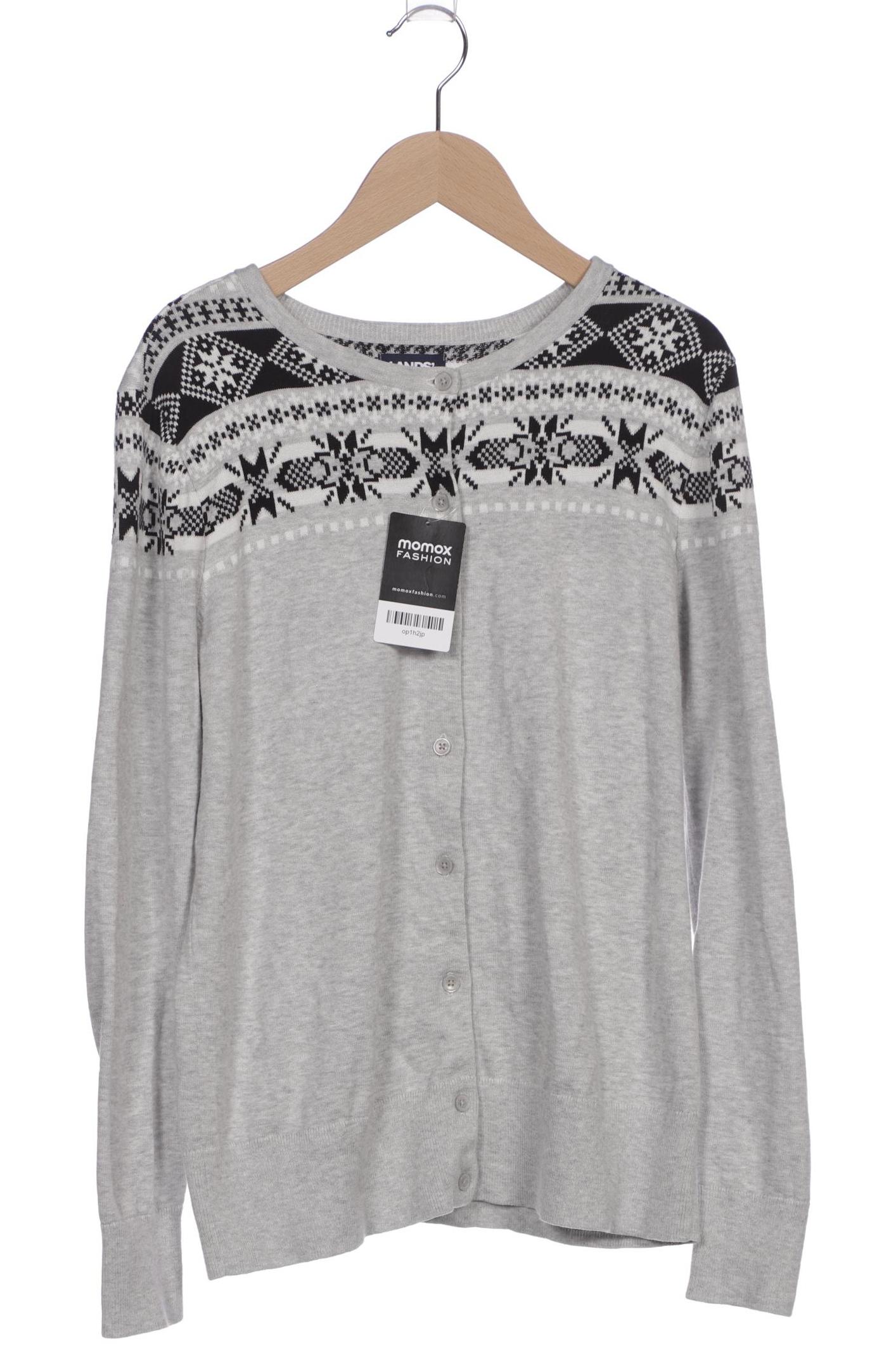 

Lands End Damen Strickjacke, grau, Gr. 36