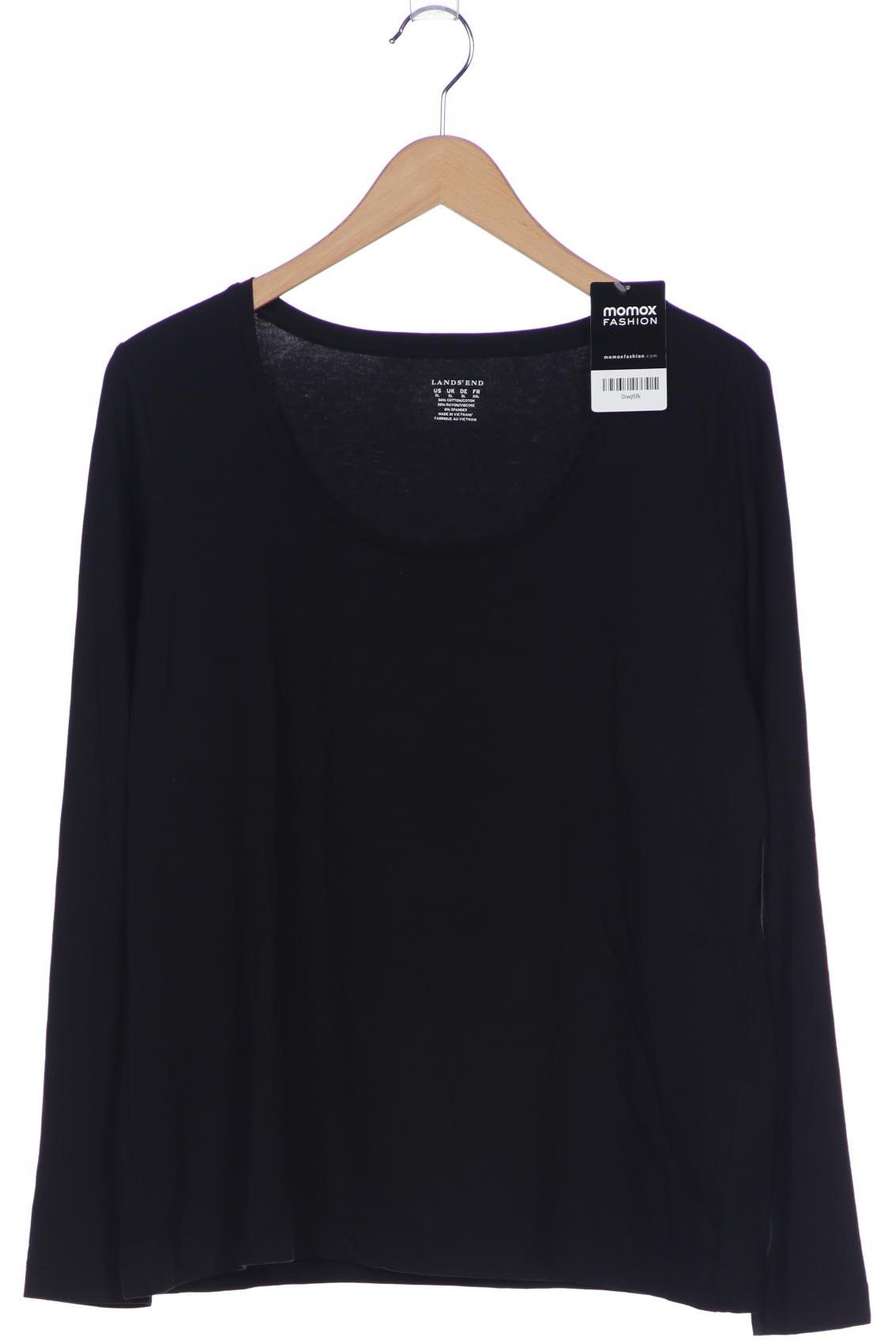 

Lands End Damen Langarmshirt, schwarz, Gr. 44