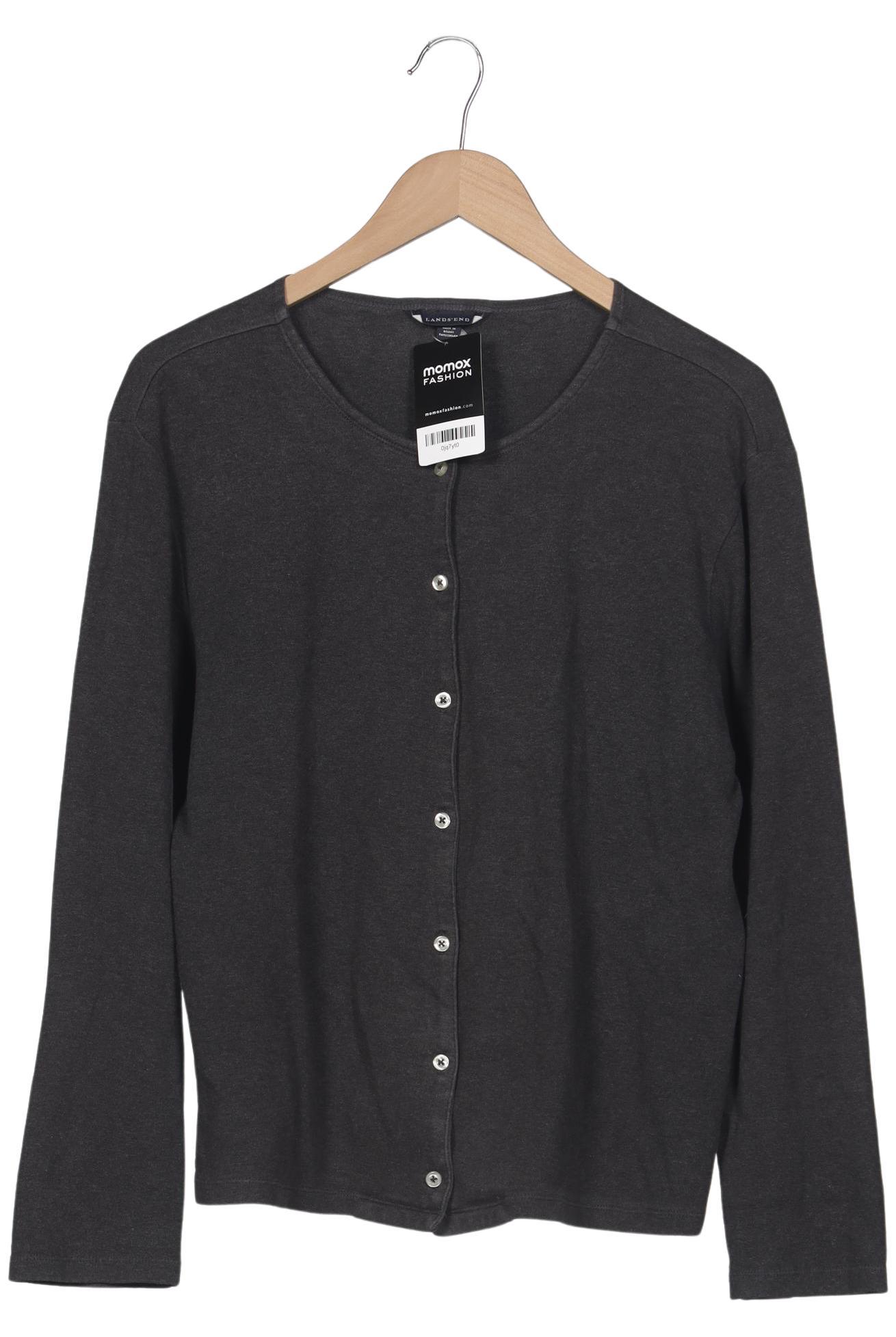 

Lands End Damen Strickjacke, grau, Gr. 42