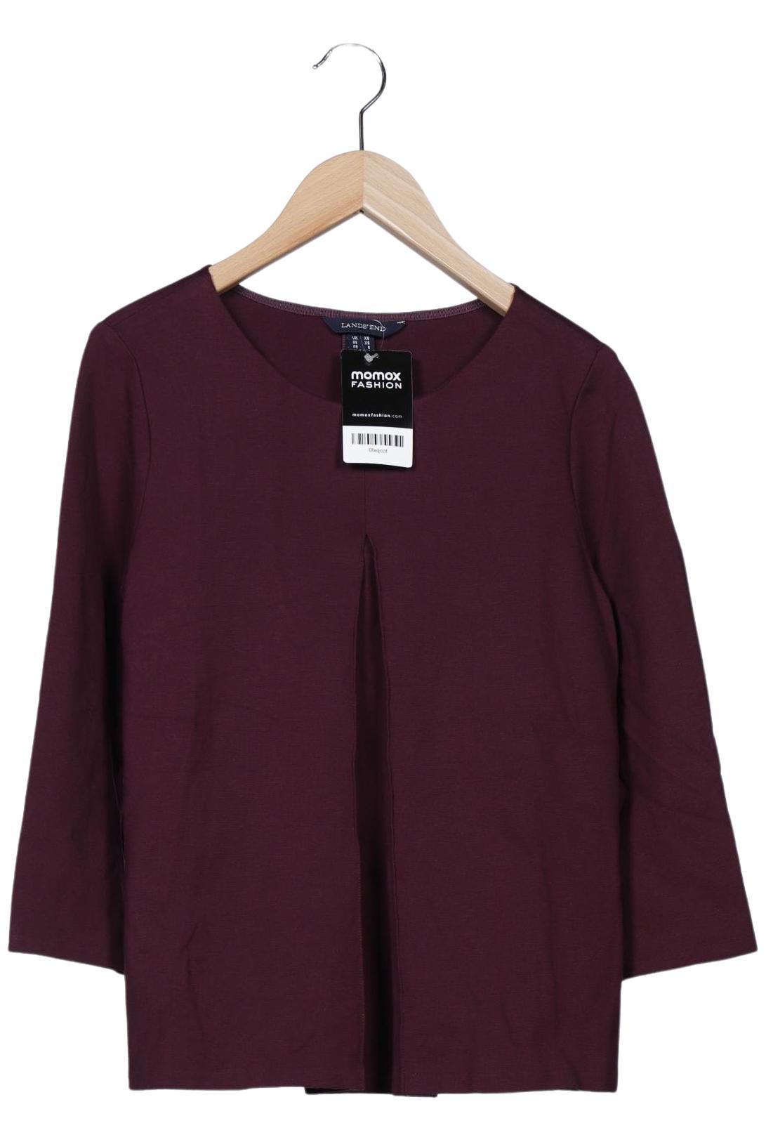 

Lands End Damen Langarmshirt, bordeaux, Gr. 34
