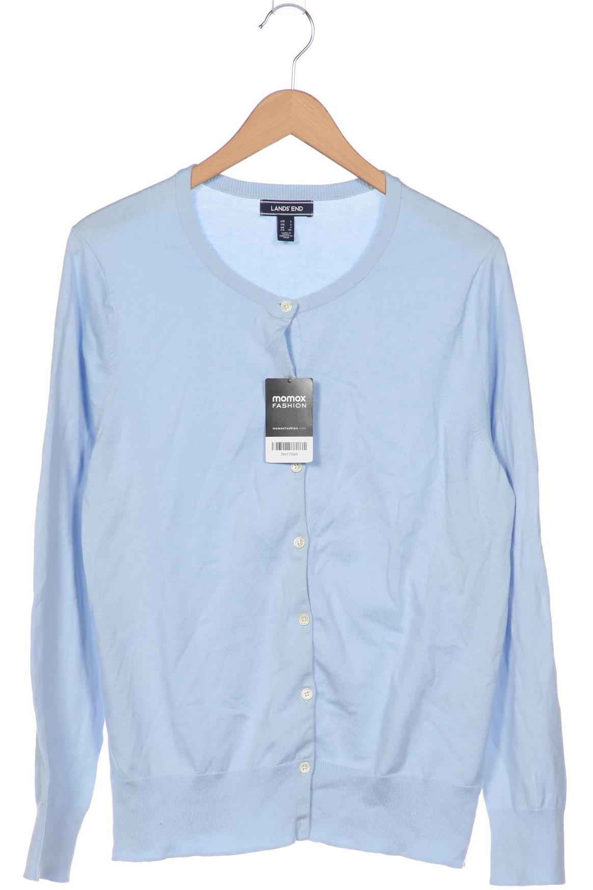 

Lands End Damen Strickjacke, blau, Gr. 42