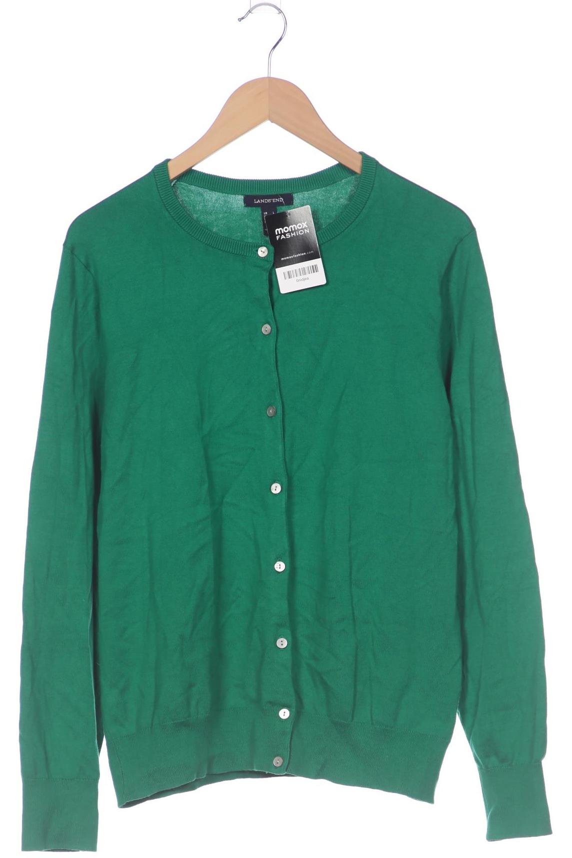

Lands End Damen Strickjacke, grün, Gr. 42
