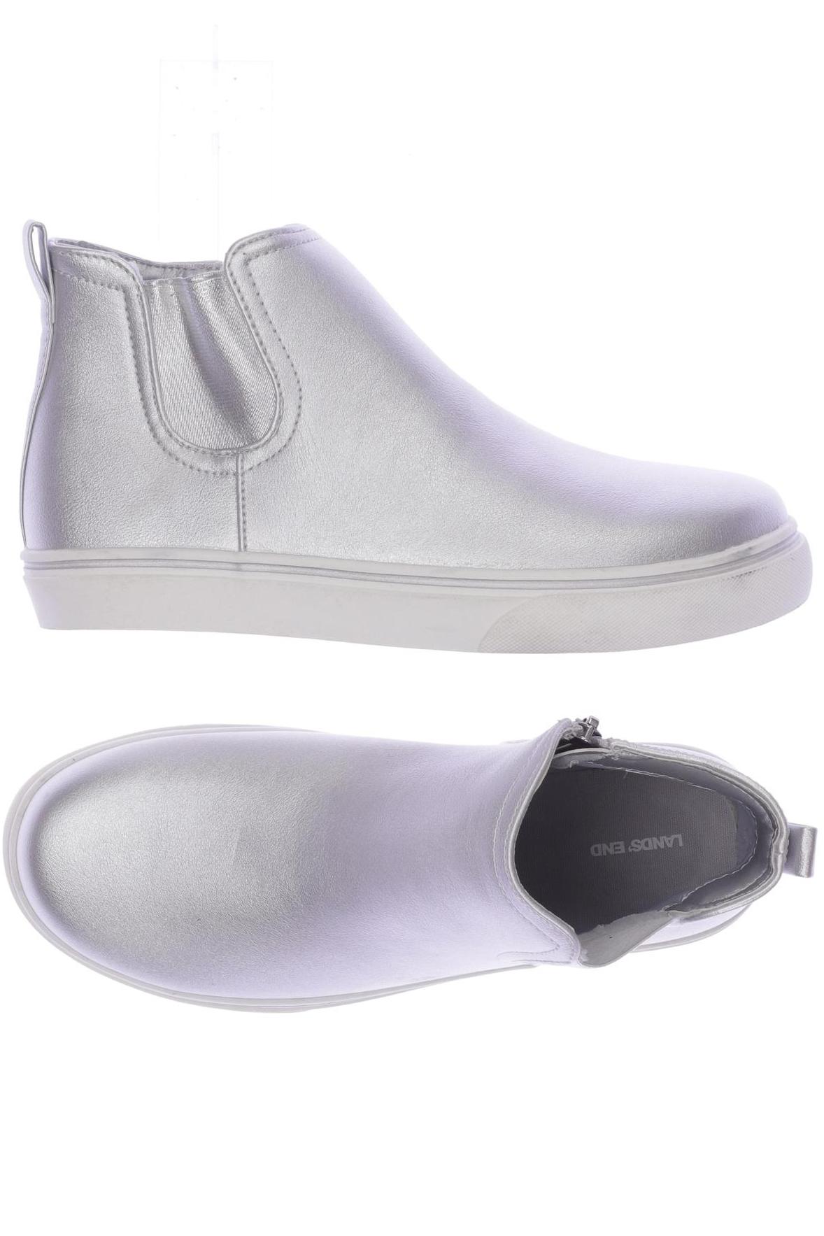 

Lands End Damen Stiefelette, silber, Gr. 5