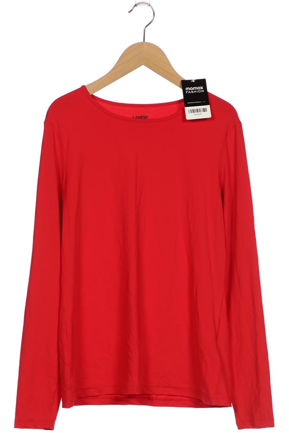 

Lands End Damen Langarmshirt, rot, Gr. 38