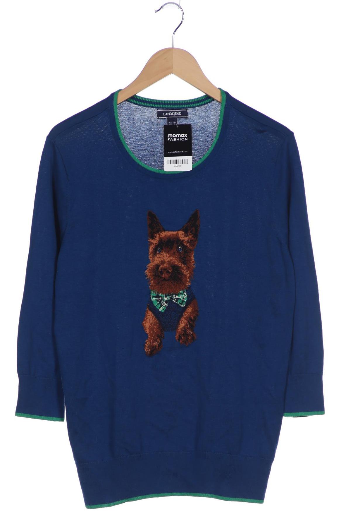 

Lands End Damen Pullover, blau, Gr. 44