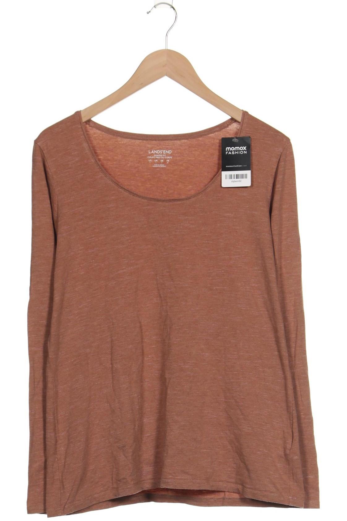 

Lands End Damen Langarmshirt, braun, Gr. 42