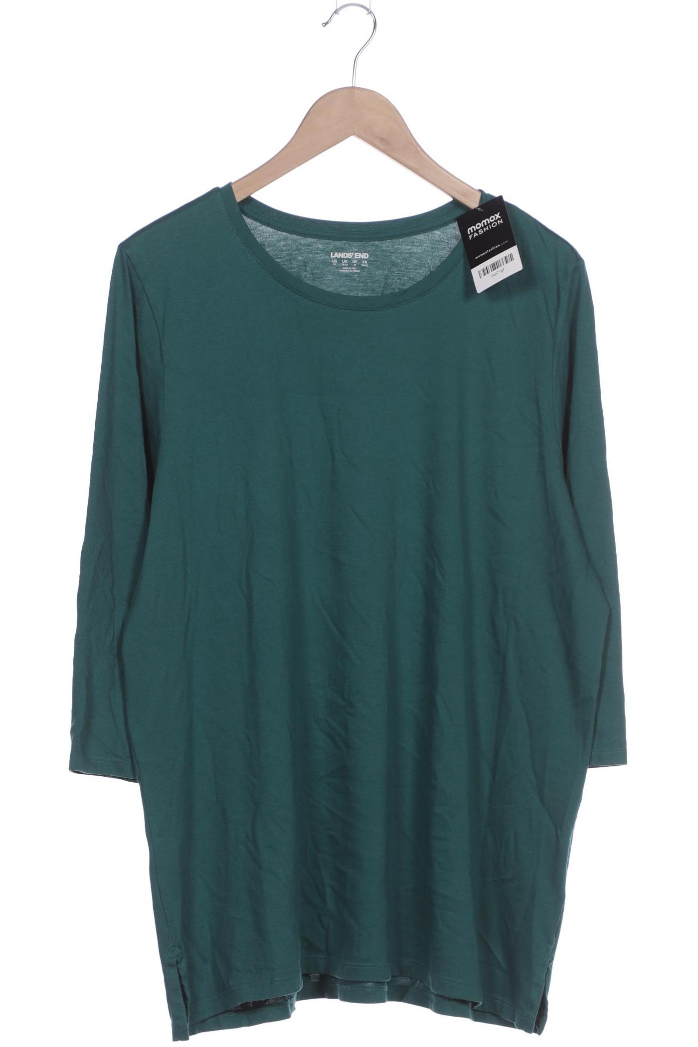 

Lands End Damen Langarmshirt, grün, Gr. 50