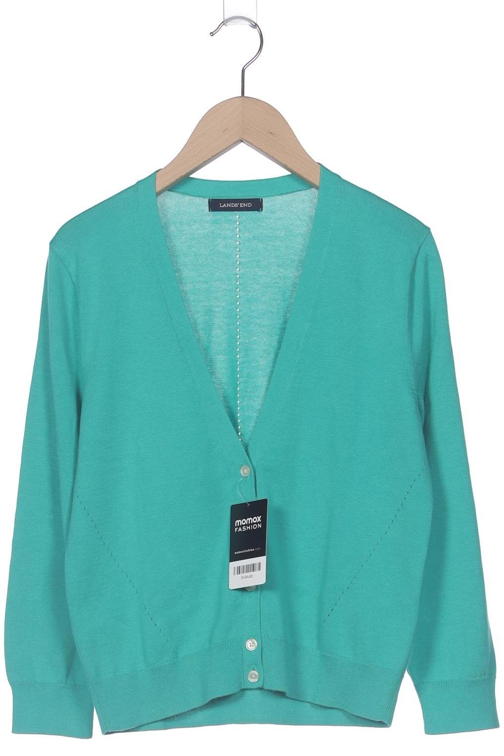 

Lands End Damen Strickjacke, türkis, Gr. 36
