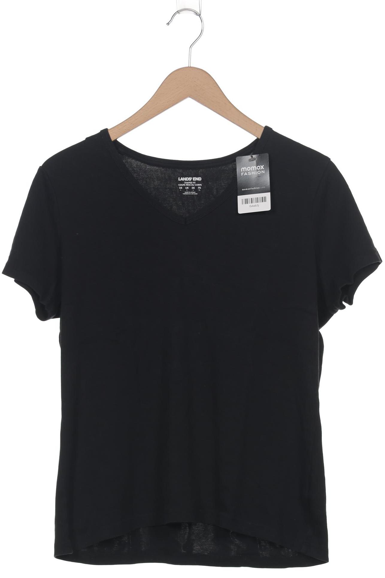 

Lands End Damen T-Shirt, schwarz, Gr. 42