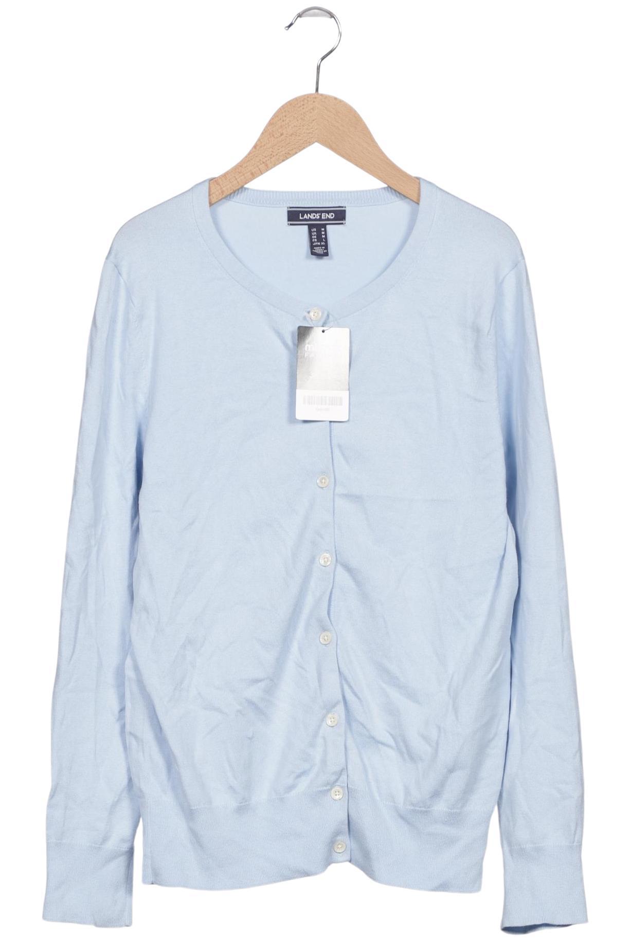 

Lands End Damen Strickjacke, blau, Gr. 38