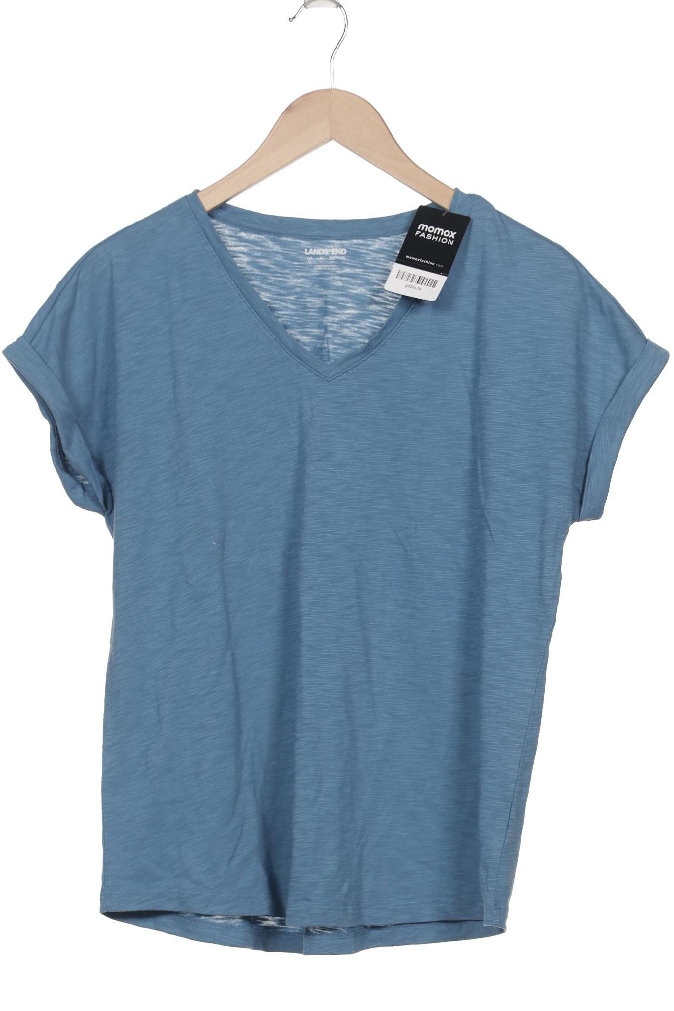 

Lands End Damen T-Shirt, blau, Gr. 38