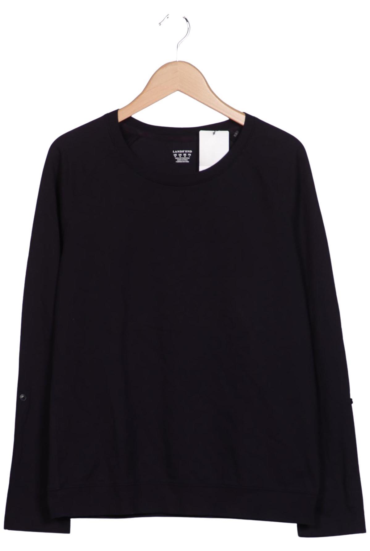 

Lands End Damen Sweatshirt, schwarz, Gr. 38