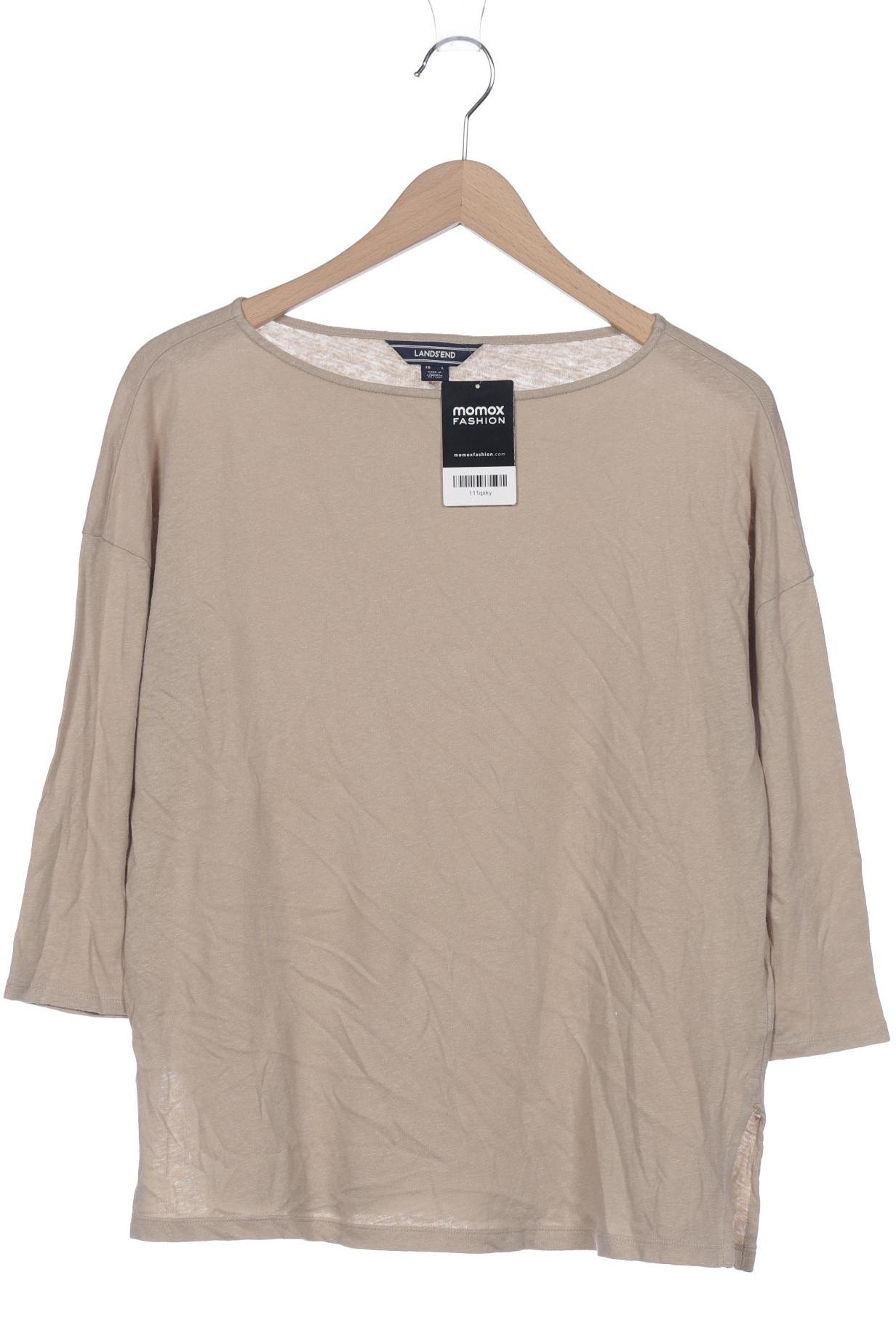 

Lands End Damen Langarmshirt, beige, Gr. 38