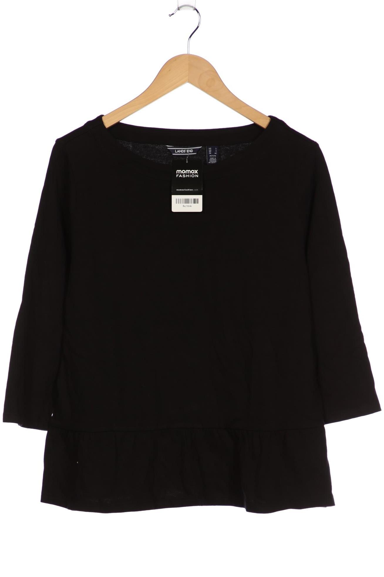 

Lands End Damen Langarmshirt, schwarz, Gr. 42