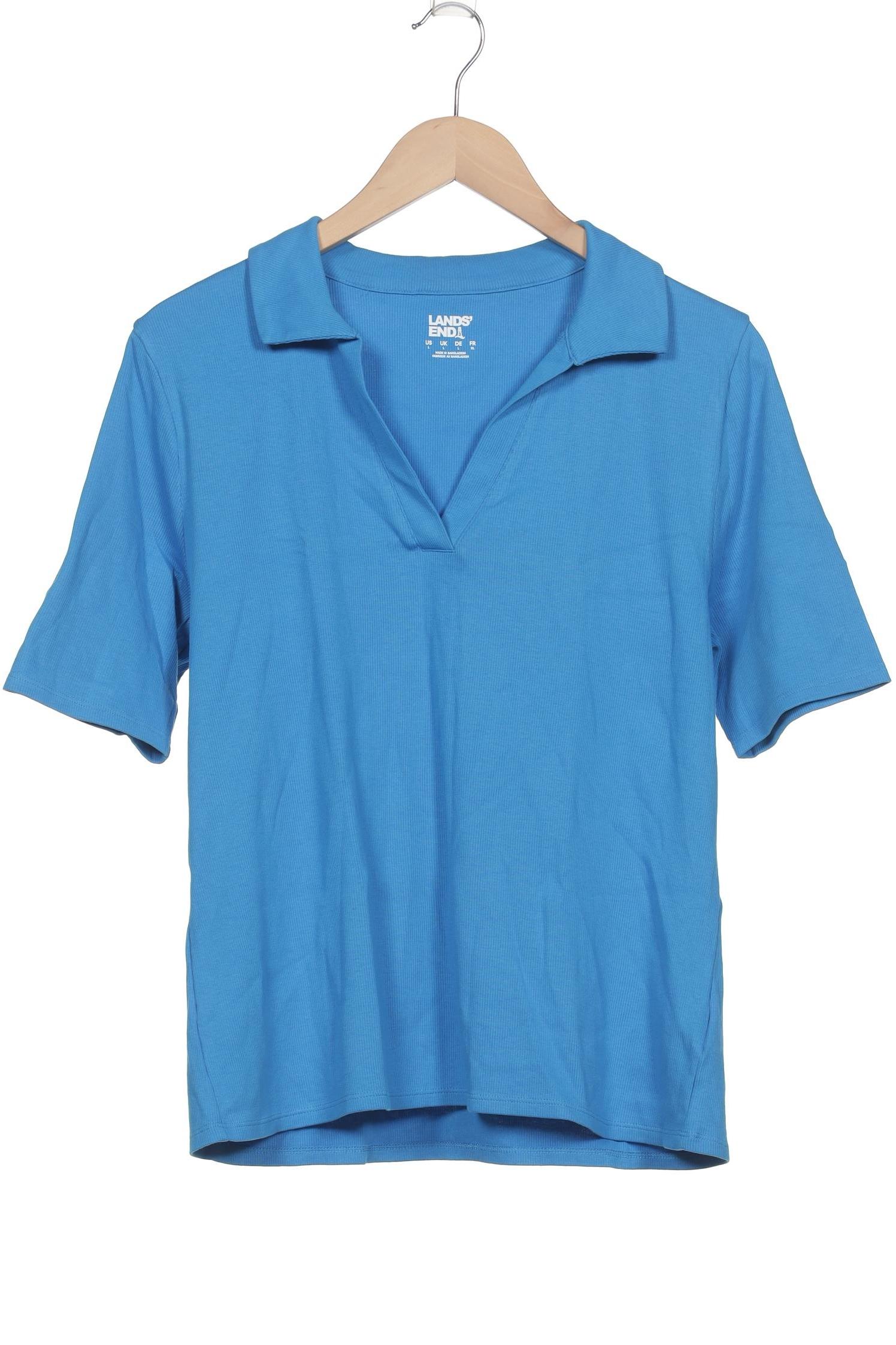 

Lands End Damen Poloshirt, blau, Gr. 42