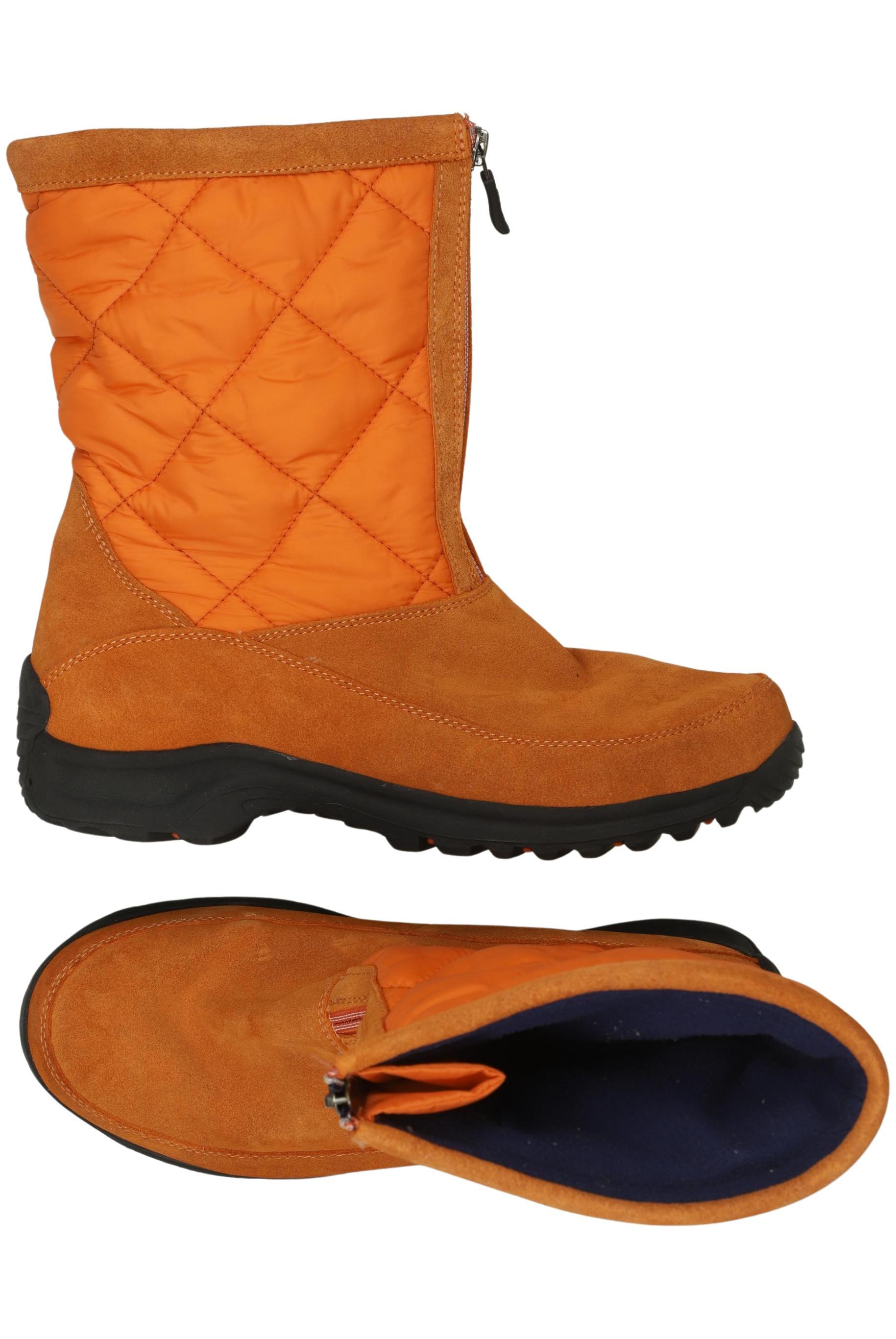 

Lands End Damen Stiefelette, orange, Gr. 10
