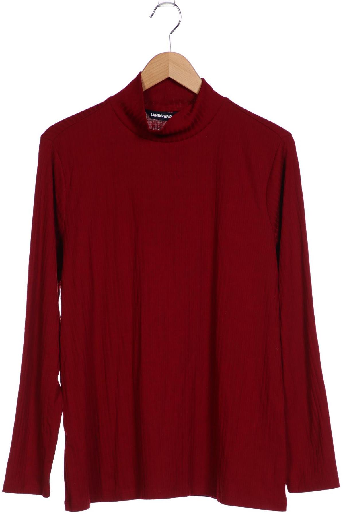 

Lands End Damen Langarmshirt, bordeaux, Gr. 44