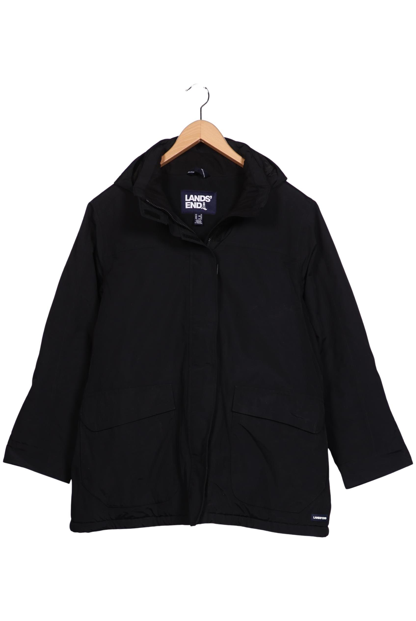 

Lands End Damen Mantel, schwarz, Gr. 50