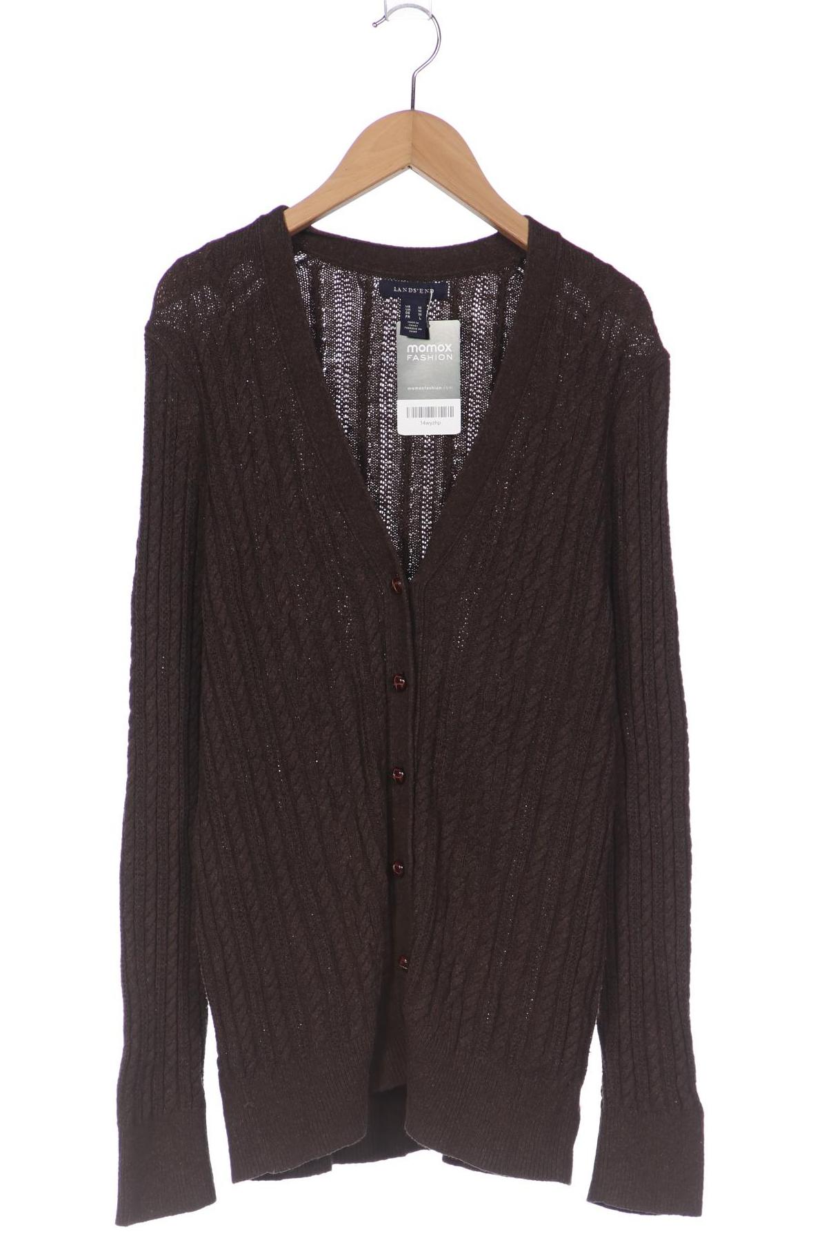 

Lands End Damen Strickjacke, braun