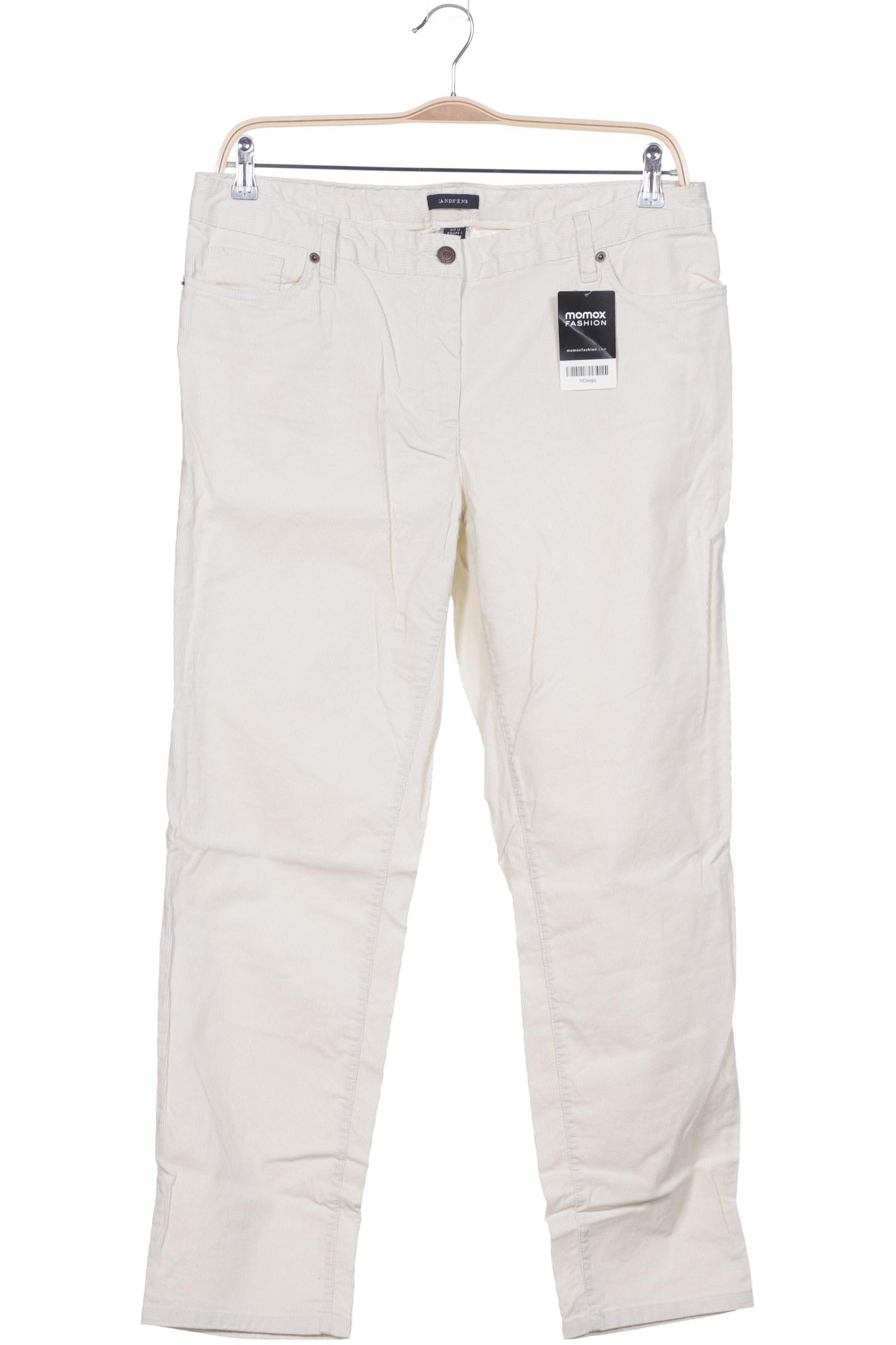 

Lands End Damen Stoffhose, cremeweiß