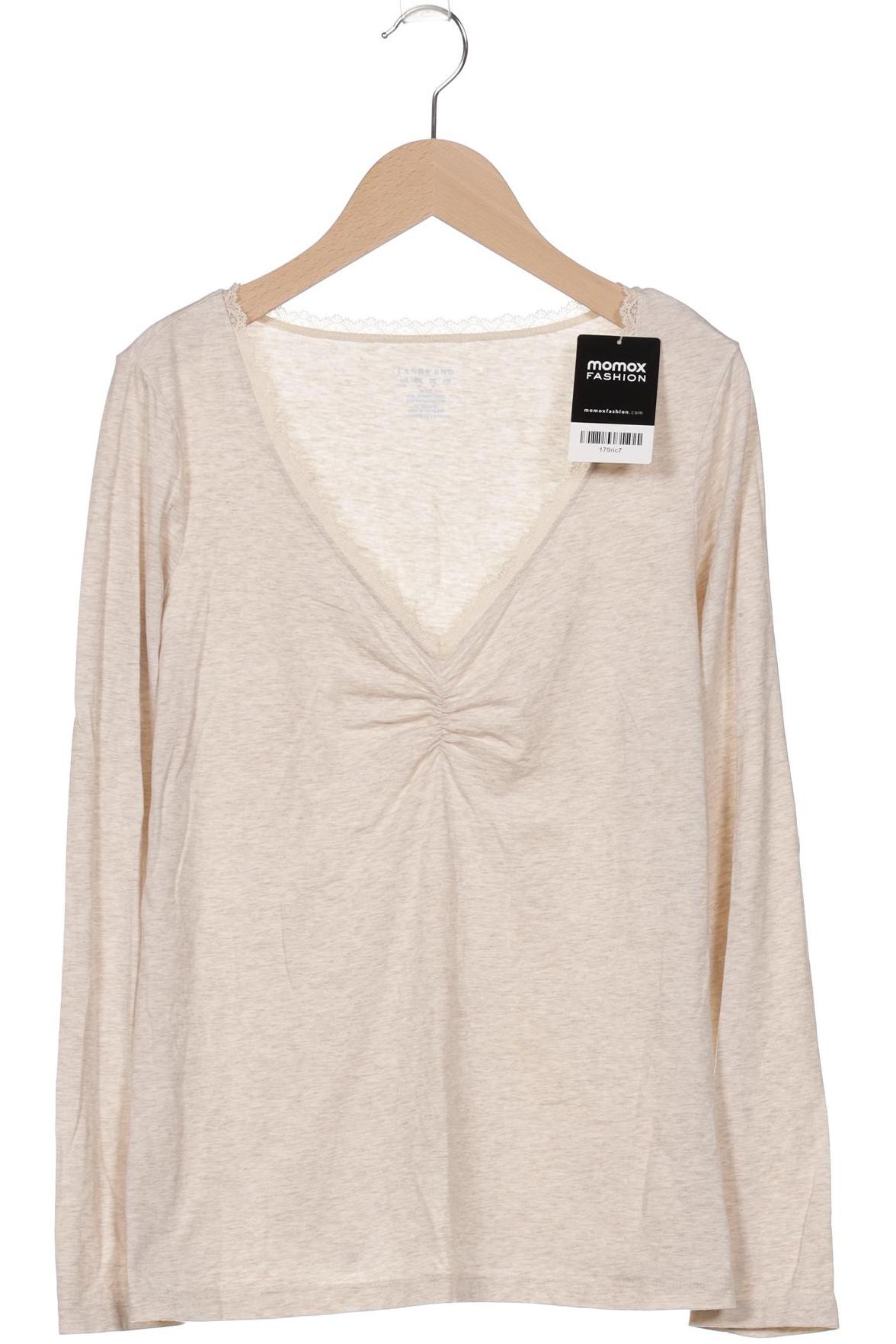 

Lands End Damen Langarmshirt, beige, Gr. 38