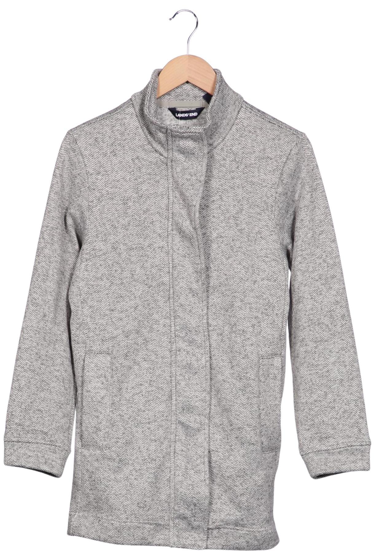 

Lands End Damen Strickjacke, grau, Gr. 36