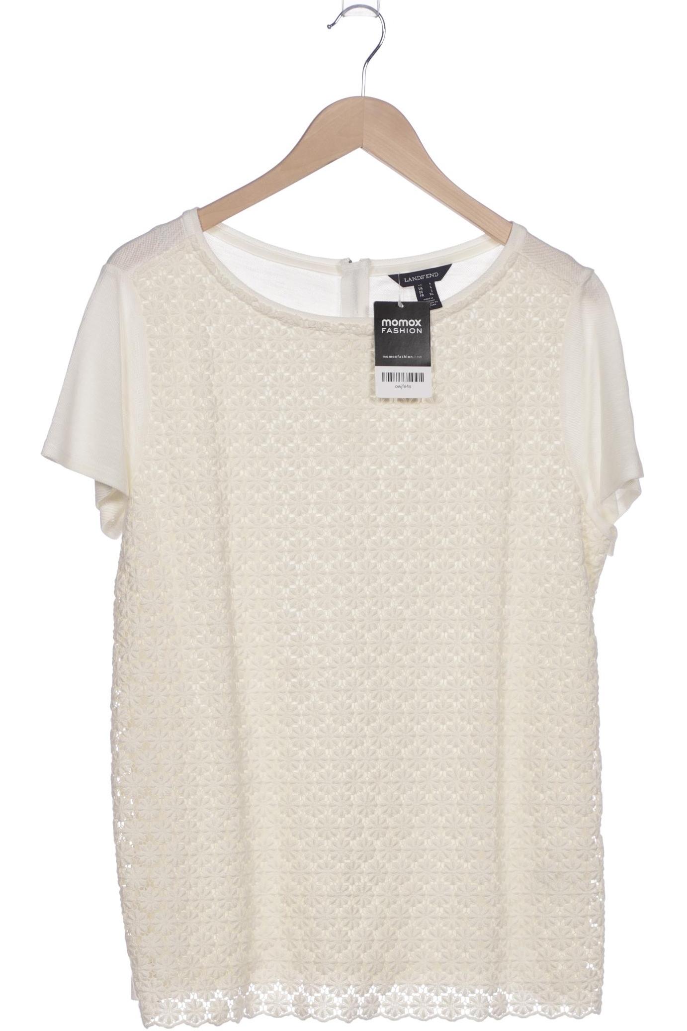 

Lands End Damen T-Shirt, cremeweiß, Gr. 42