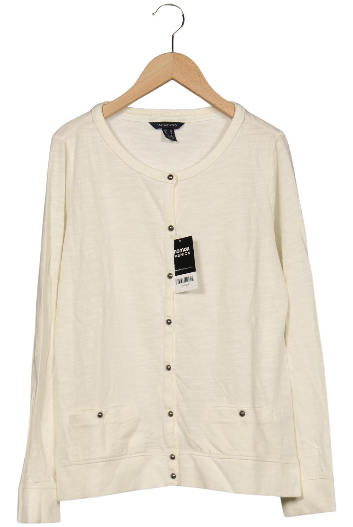 

Lands End Damen Strickjacke, cremeweiß, Gr. 38