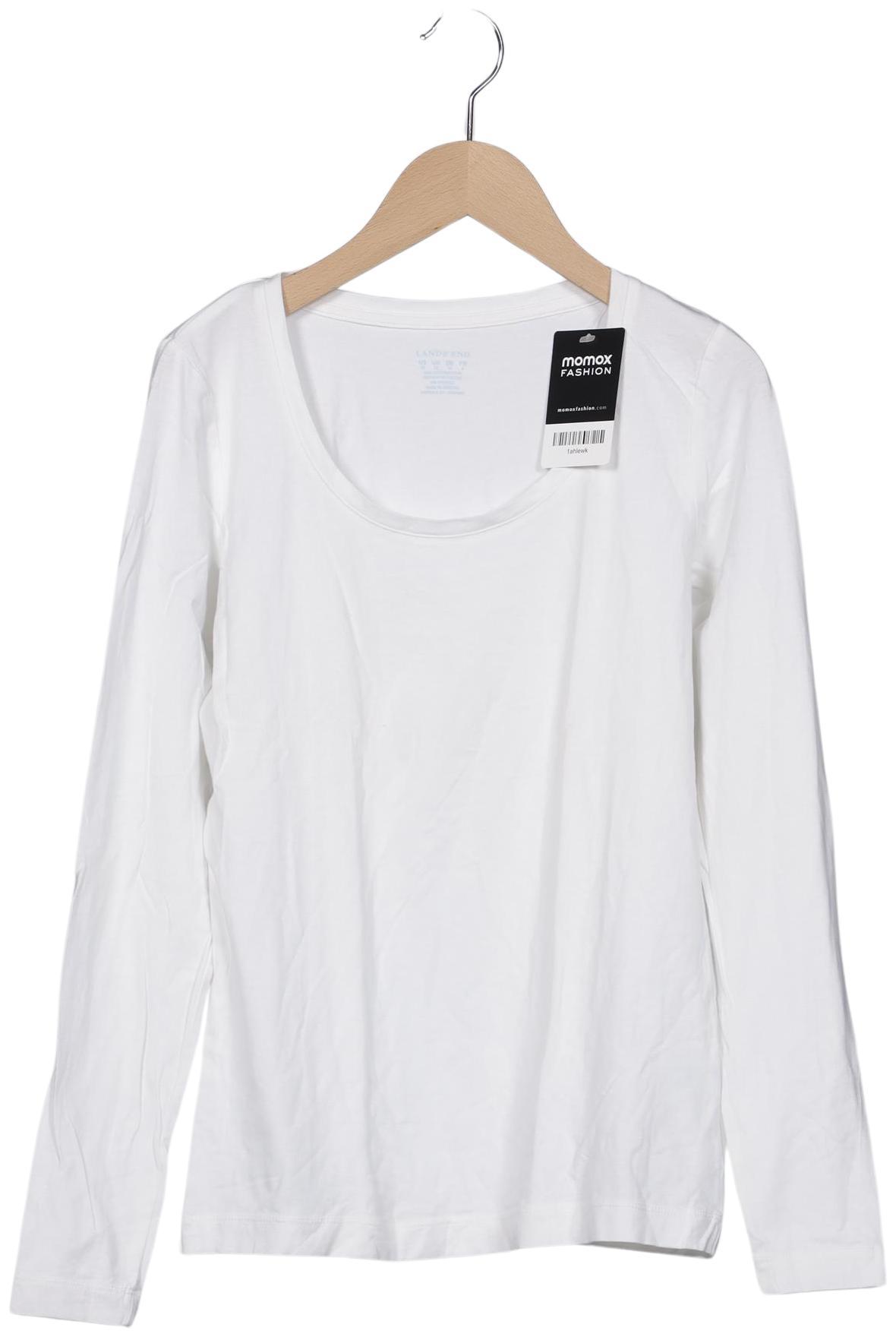 Thumbnail - Lands End Damen Langarmshirt, weiß, Gr. 34