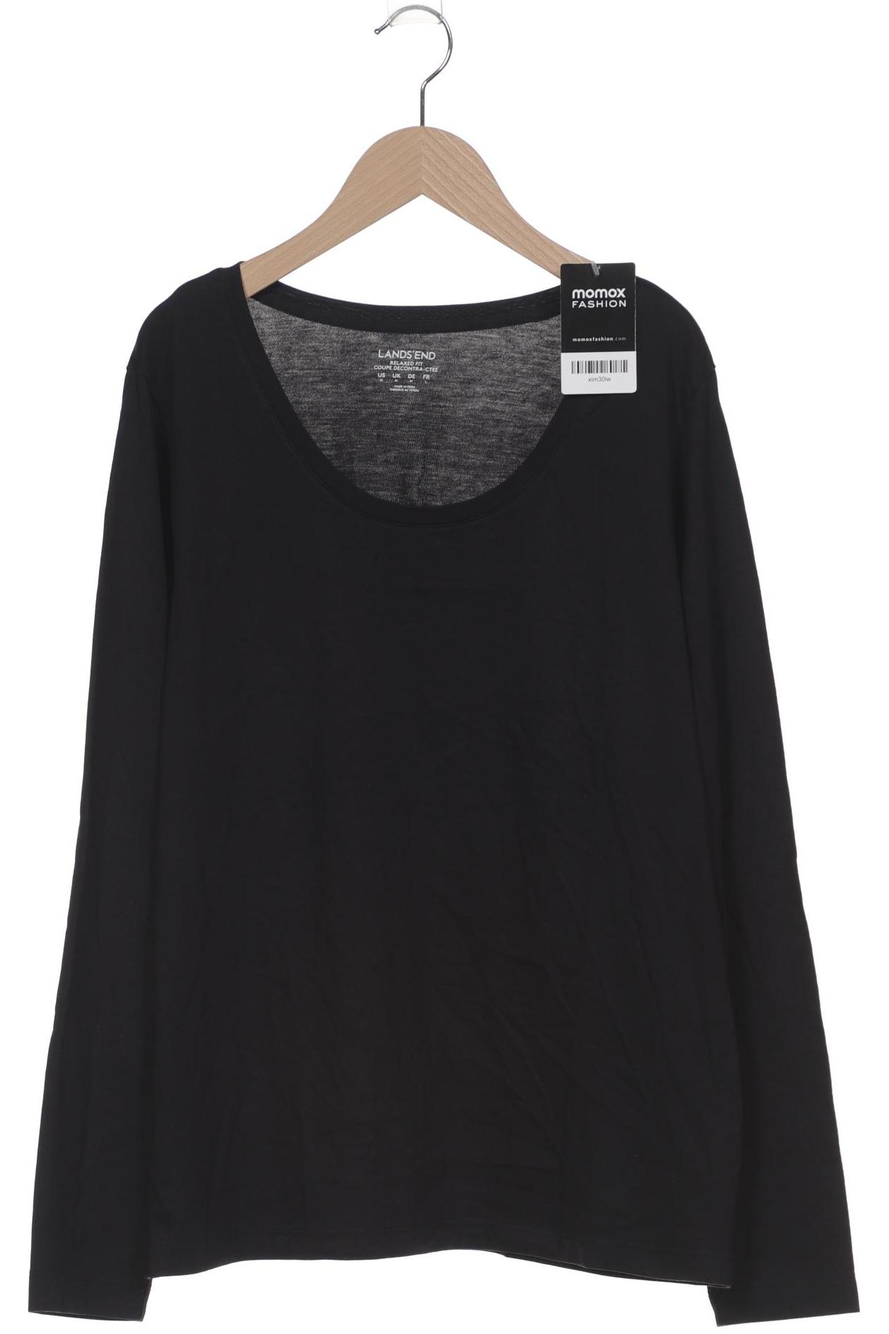 

Lands End Damen Langarmshirt, schwarz, Gr. 38
