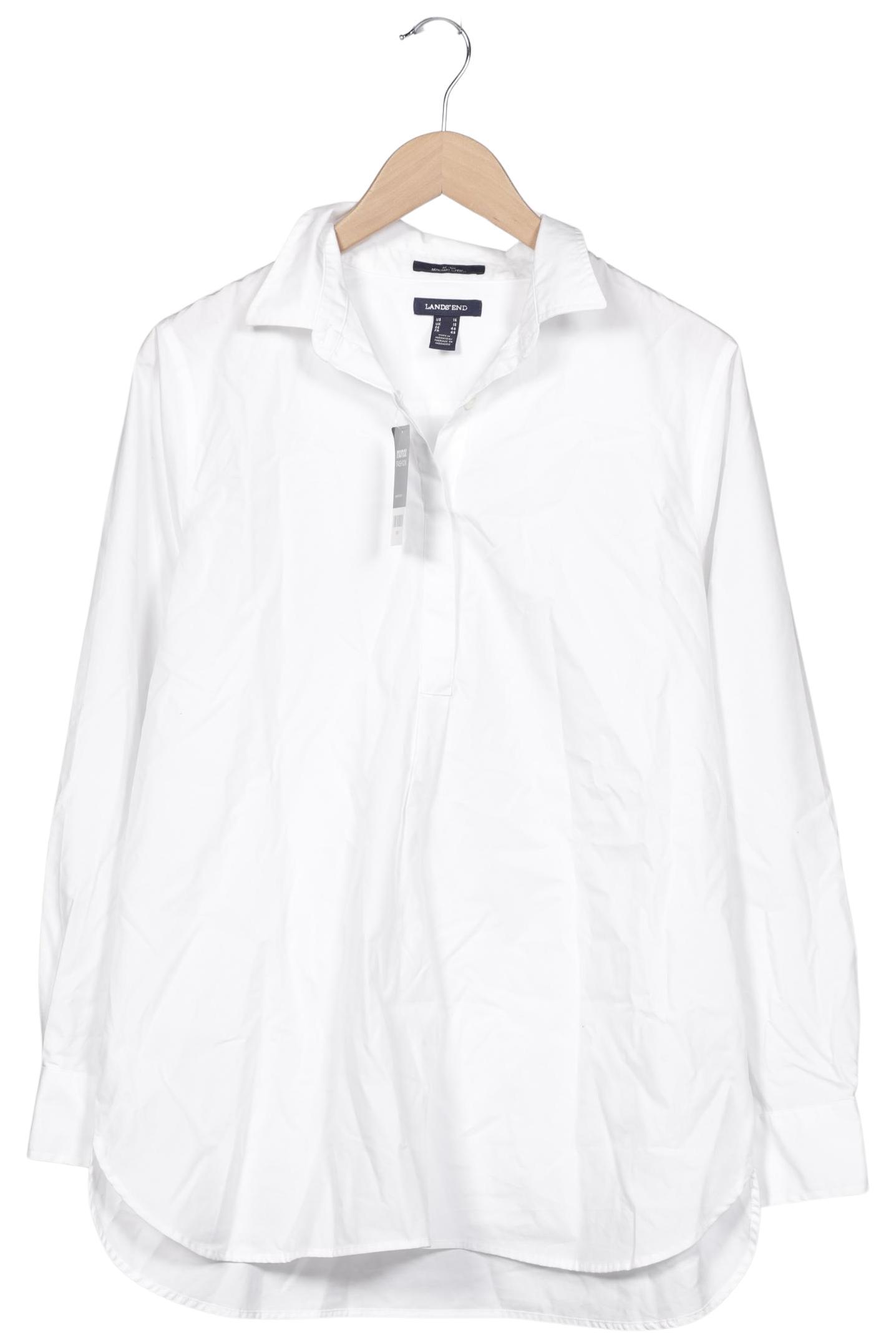 

Lands End Damen Bluse, weiß, Gr. 46