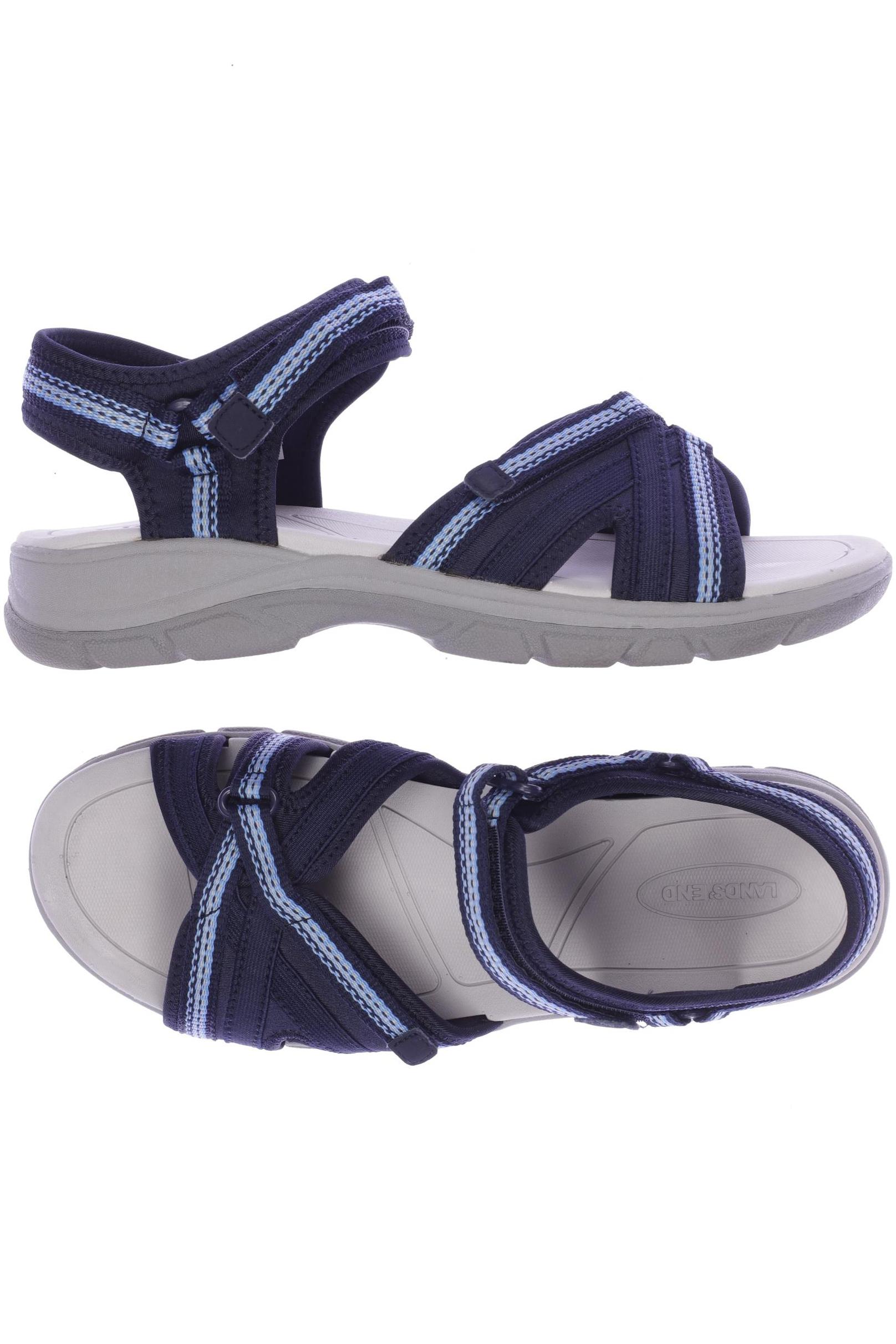 

Lands End Damen Sandale, marineblau, Gr. 40