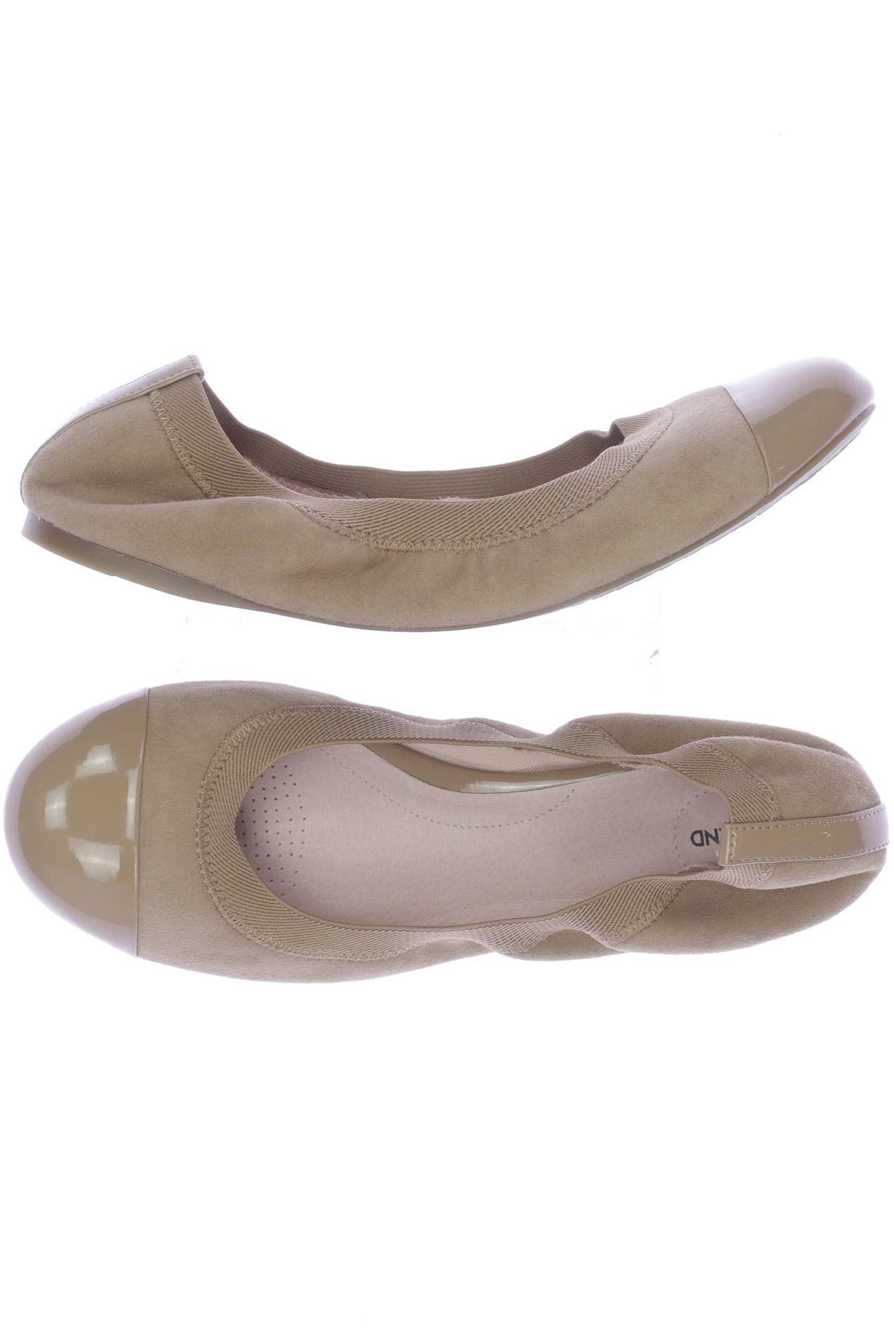 

Lands End Damen Ballerinas, beige, Gr. 40