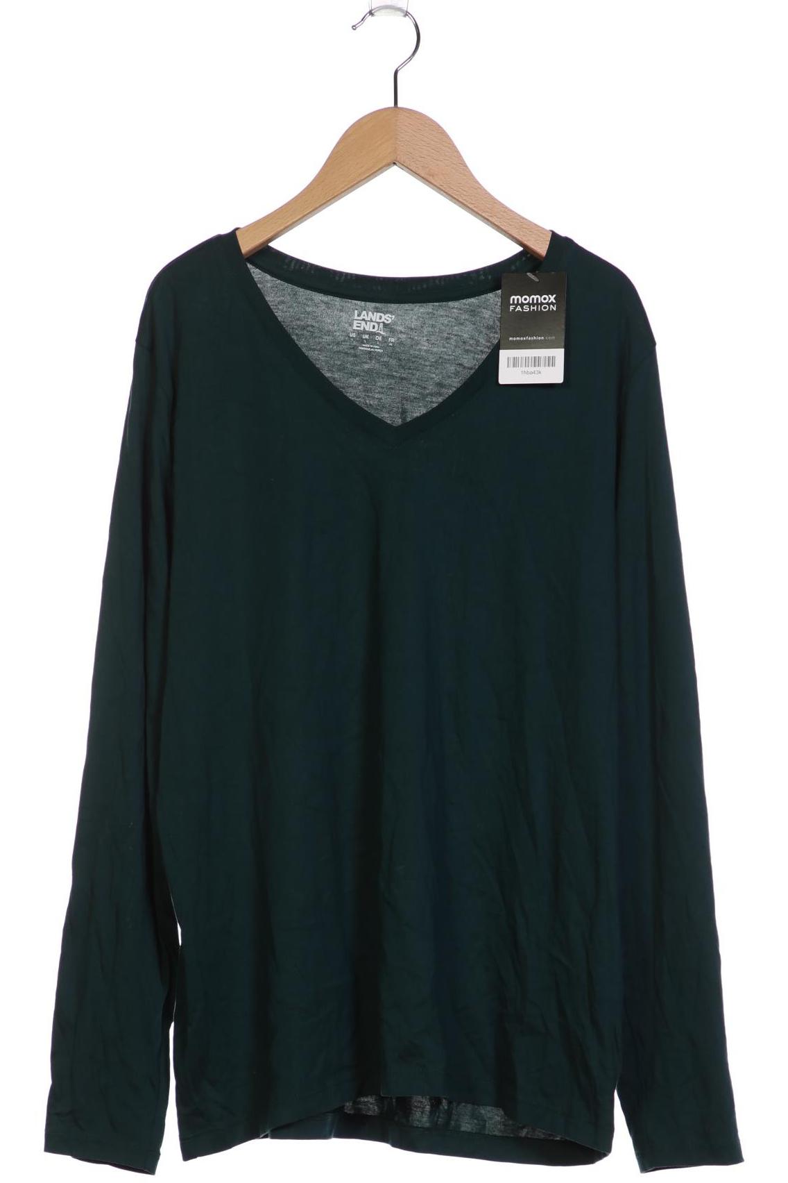 

Lands End Damen Langarmshirt, grün, Gr. 42