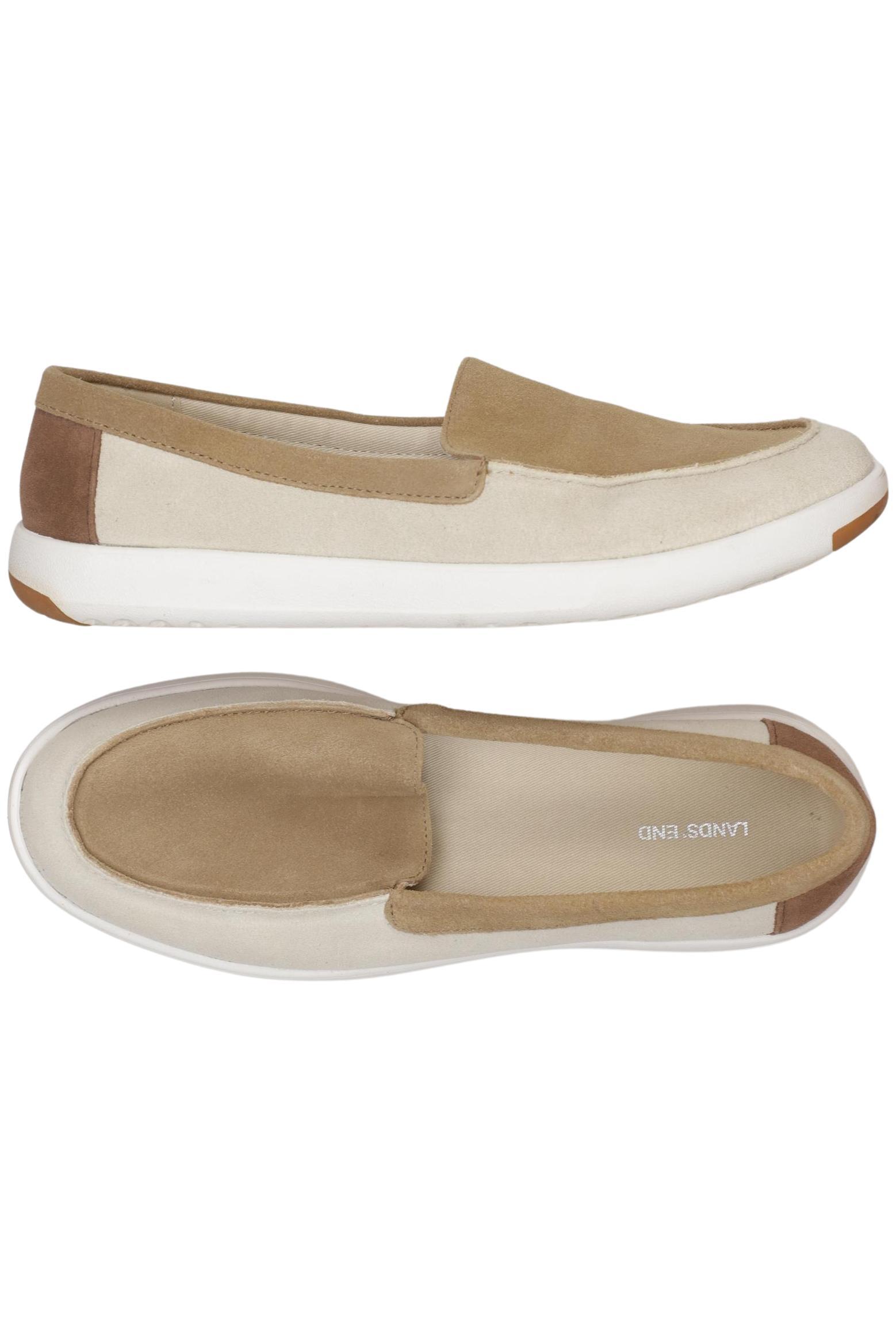 

Lands End Damen Halbschuh, cremeweiß, Gr. 36.5